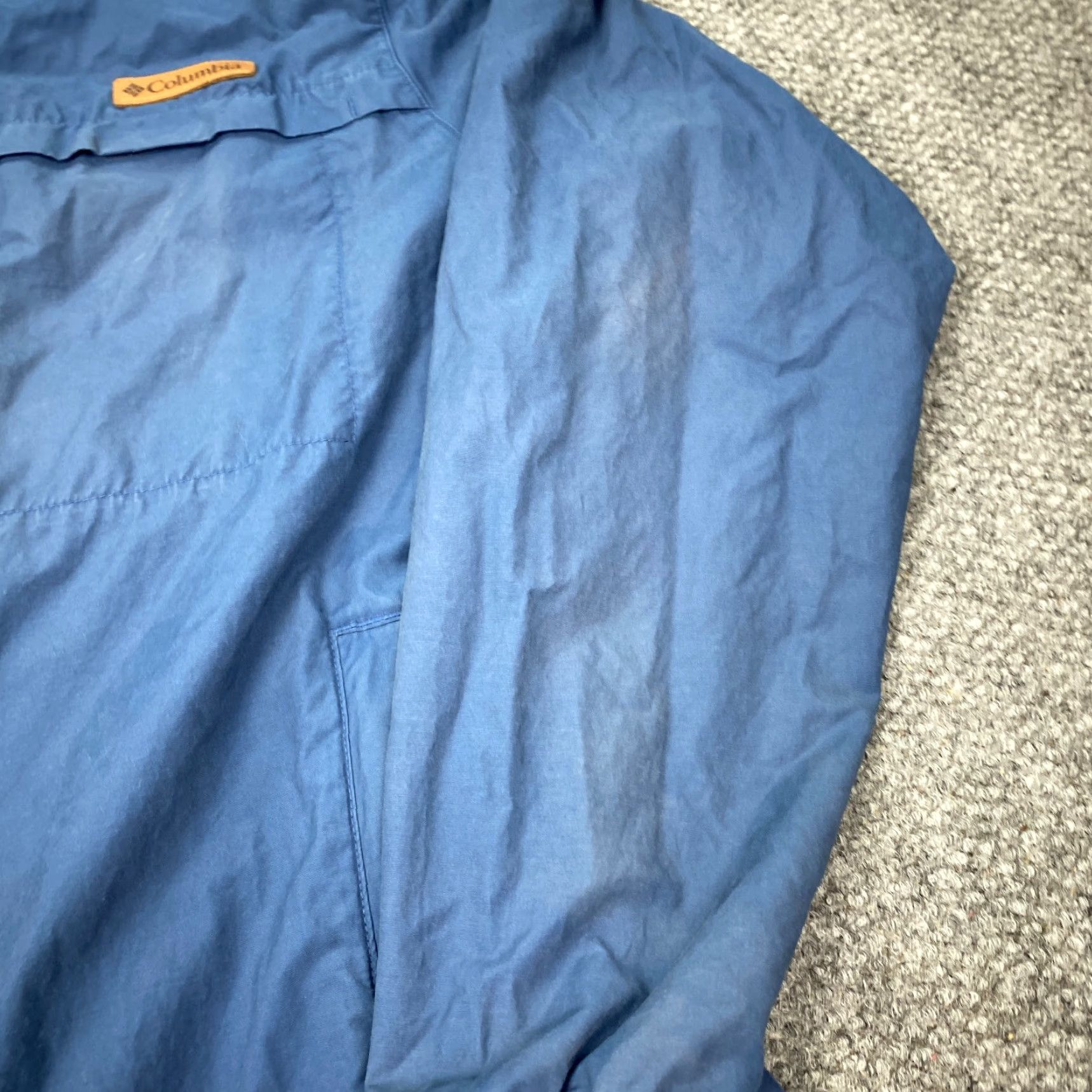Vintage Vintage Columbia Windbreaker Jacket Mens Large Blue Hooded Fall Winter Outdoor Size US L / EU 52-54 / 3 - 7 Thumbnail