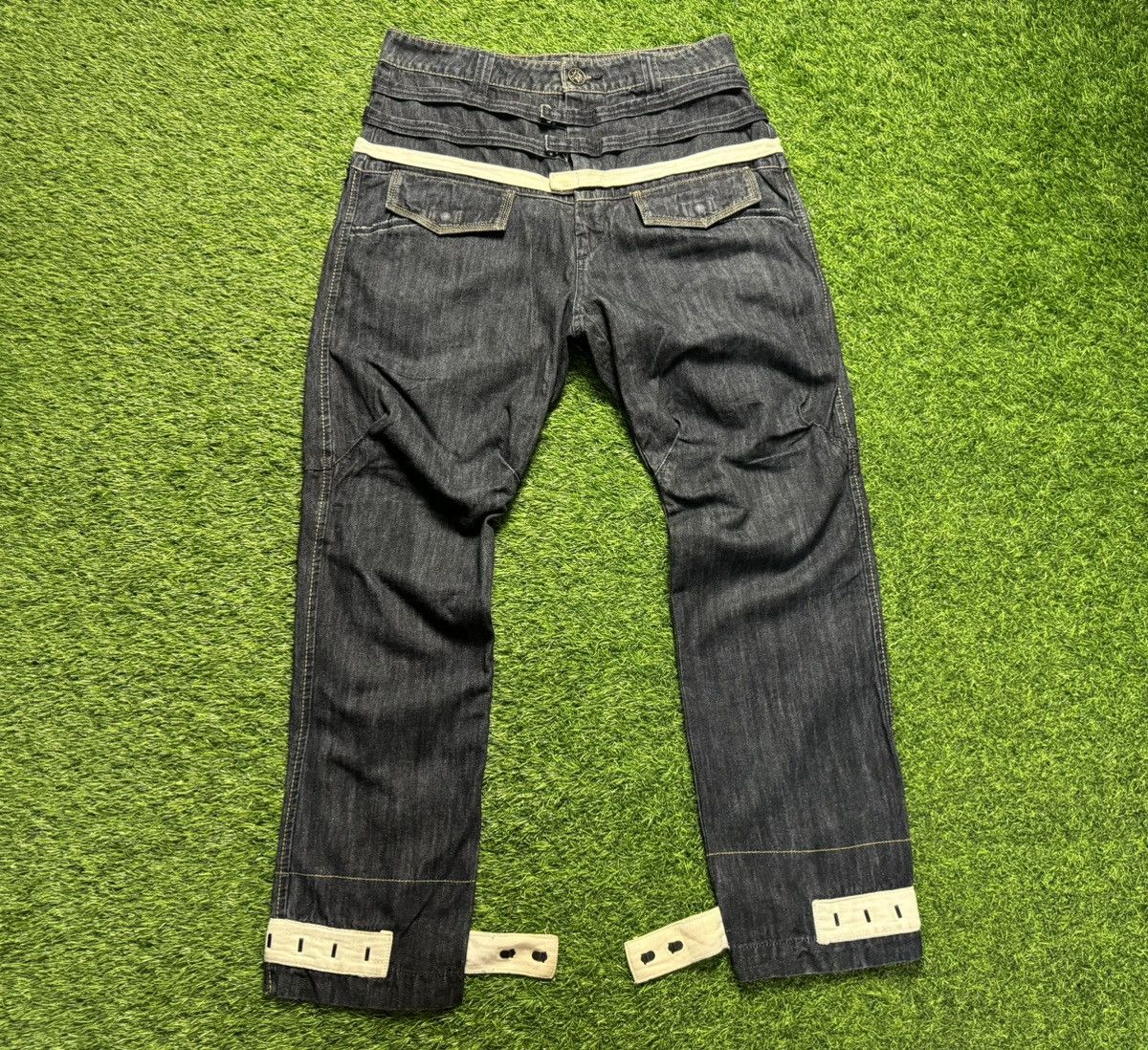 image of Marithe Francois Girbaud Mfg - Rebuild Jeans in Black Blue, Men's (Size 33)