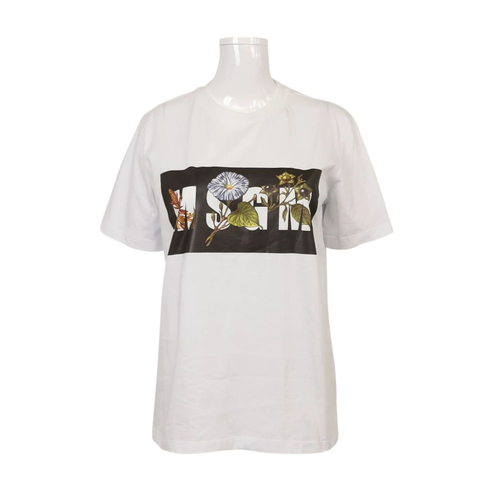 MSGM MSGM Cotton Floral Print T-Shirt M Size US M / EU 48-50 / 2 - 1 Thumbnail