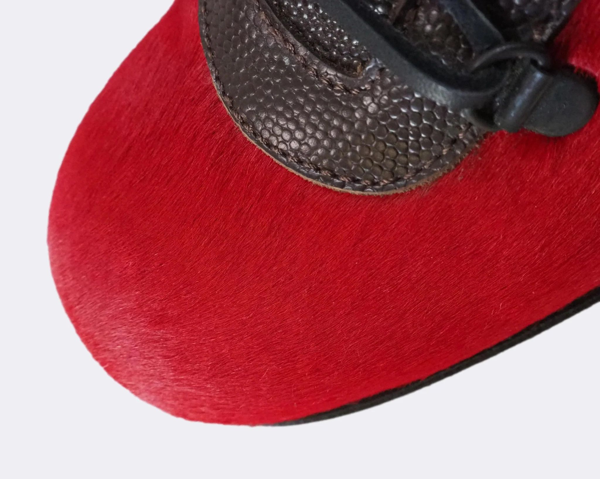Dolce & Gabbana Dolce & Gabbana Maroon & Black Ponyhair Leather Shoes $1032 Size US 9 / EU 42 - 8 Thumbnail