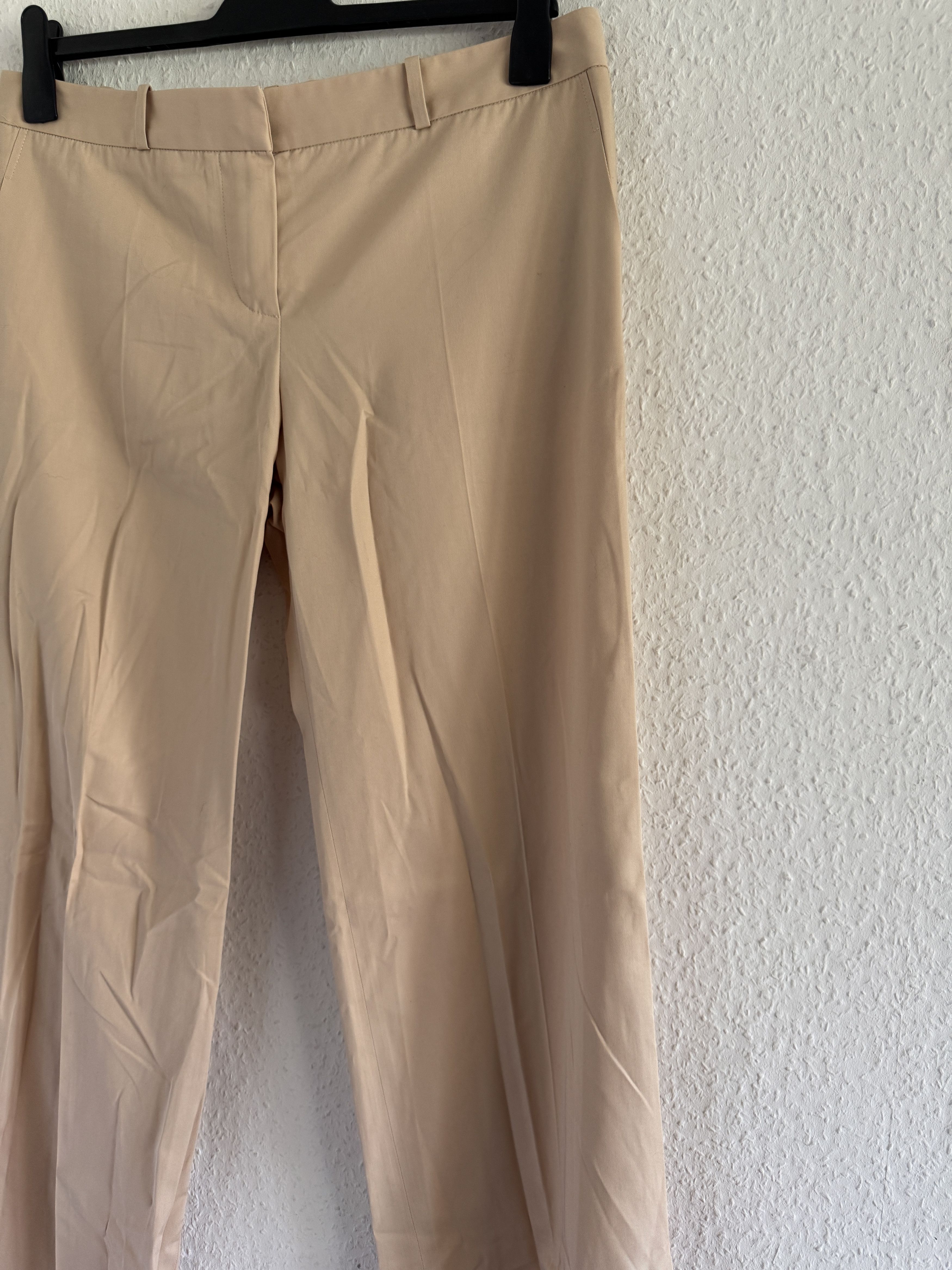 Chloe Beige Tailored Cotton Trousers Size 32" / US 10 / IT 46 - 3 Thumbnail