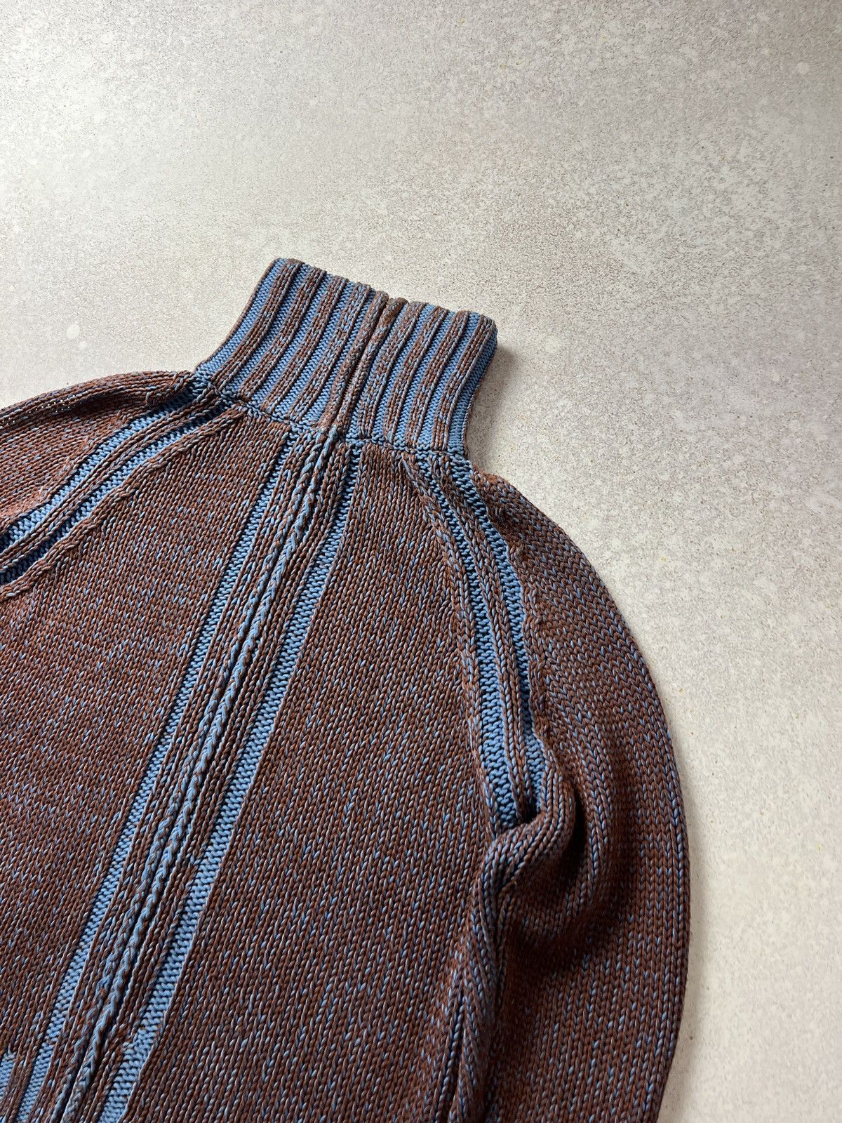 Diesel Vintage Diesel cable knit heavyweight sweater high neck Size US M / EU 48-50 / 2 - 2 Thumbnail