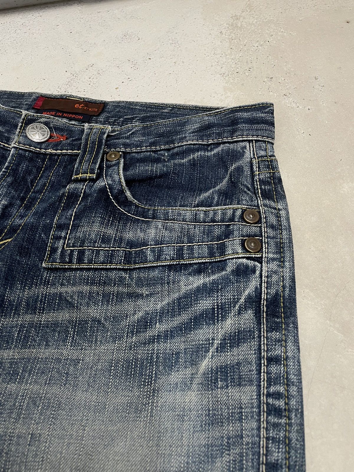 If Six Was Nine Et Boite Japan Blueway Nippon Crazy Y2k Flare Lightning Size US 30 / EU 46 - 9 Thumbnail