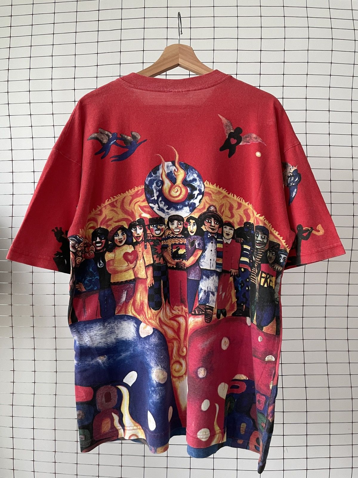 Band Tees × Vintage Vintage Santana AOP T-Shirt Size US XL / EU 56 / 4 - 3 Thumbnail