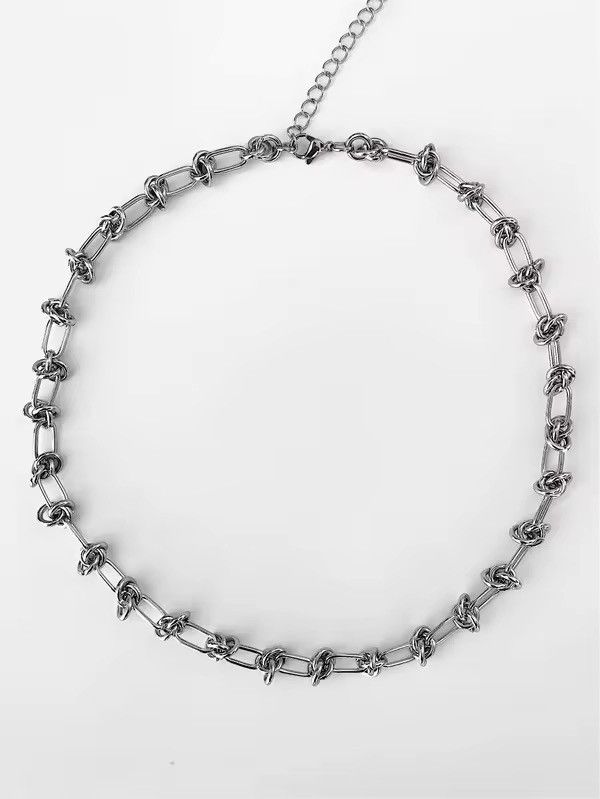 Other Punk Rock Thorns Knot Chains Choker Necklace Size ONE SIZE - 2 Thumbnail