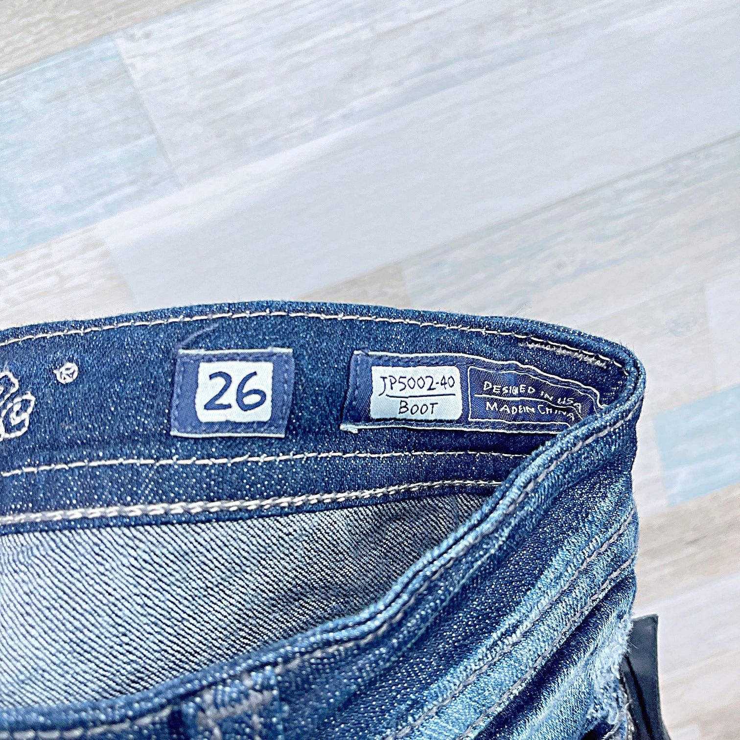 Miss Me Miss Me Embellished Fringe Easy Boot Cut Jeans Womens 26 Size 26" / US 2 / IT 38 - 7 Thumbnail