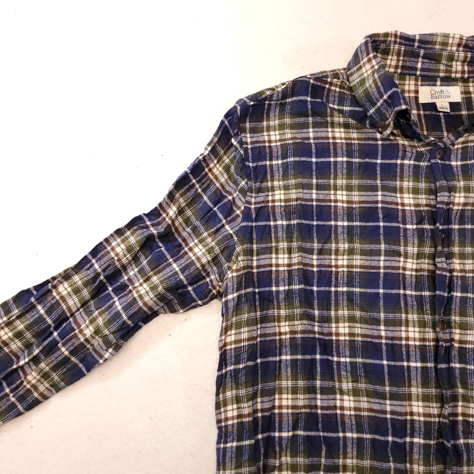 Sonoma Sonoma Madras Flannel Button Up Shirt Mens Size L Blue Size US L / EU 52-54 / 3 - 3 Thumbnail