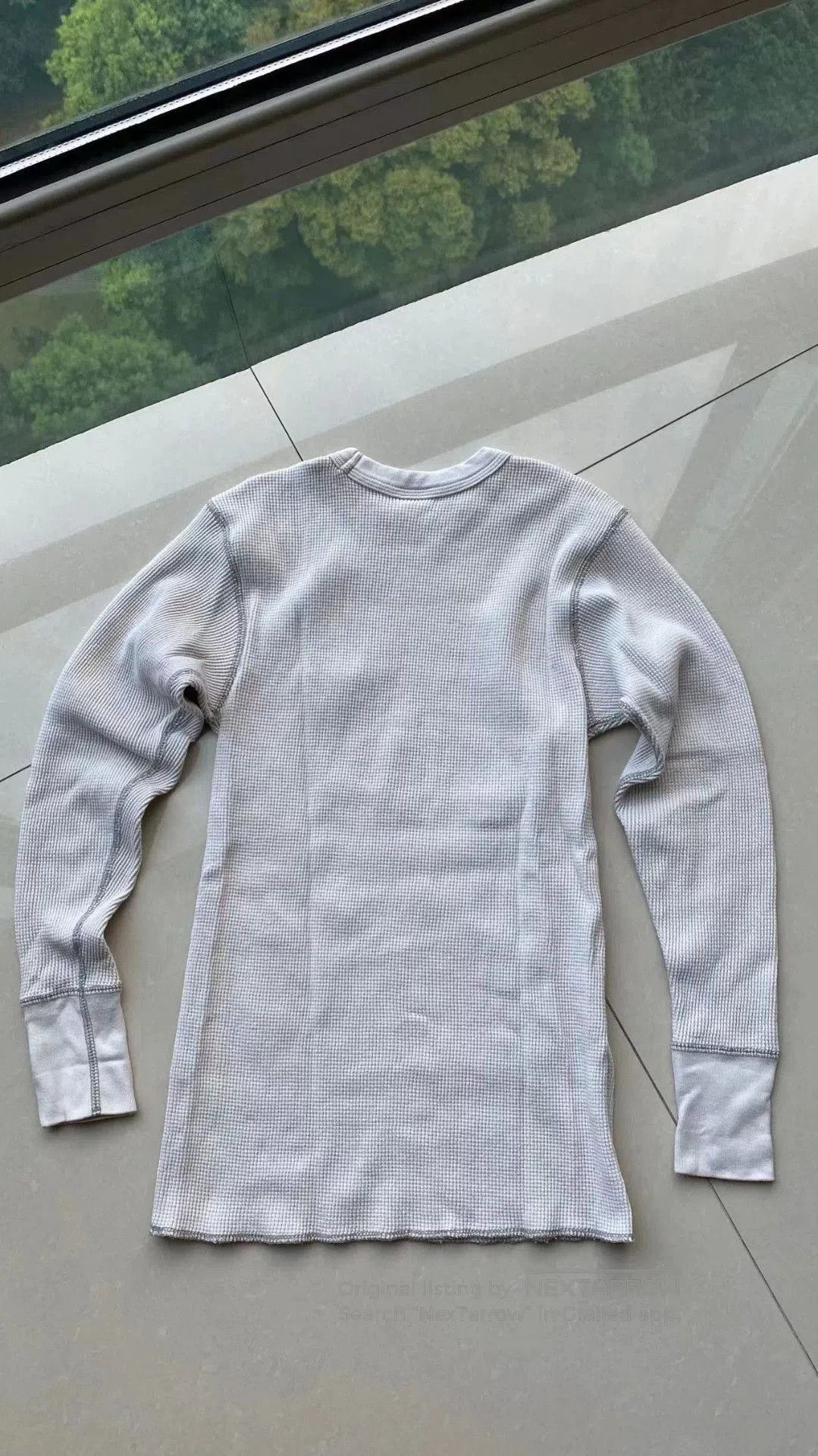 Bootleggers Waffle Knit Top in White.