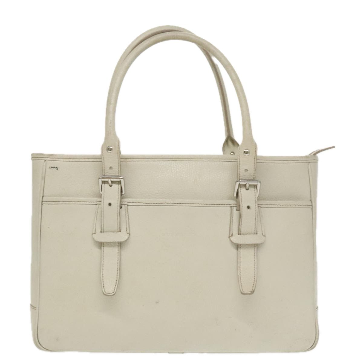 Burberry White Leather Tote Bag (Pre-Owned) Size ONE SIZE - 1 Thumbnail