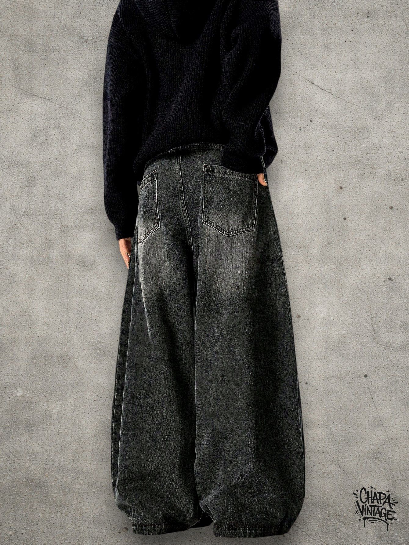Vintage Washed gray jeans Size US 32 / EU 48 - 4 Thumbnail