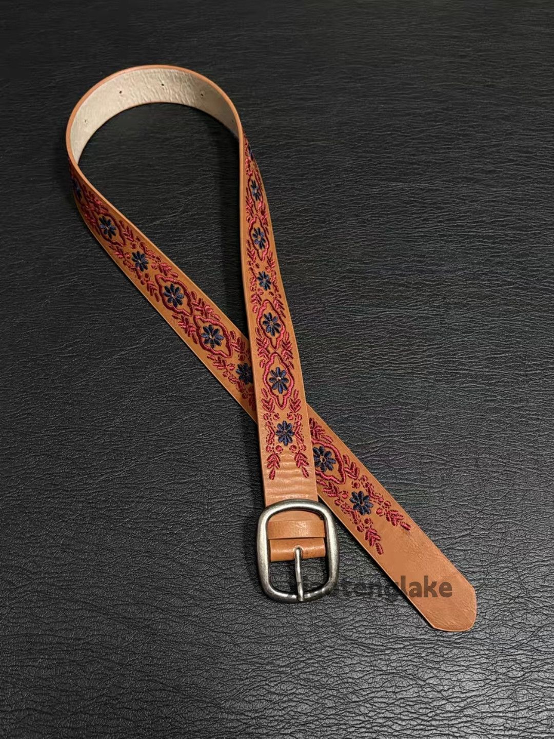 Japanese Brand Unisex outdoor utility pattern festival embroidery belt Size ONE SIZE - 1 Thumbnail