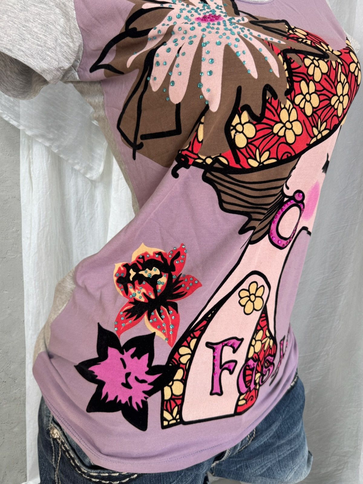 Hysteric Glamour 2000’s Aesthetic Y2K Fashion Glam Super Sexy T-Shirt Size M / US 6-8 / IT 42-44 - 3 Thumbnail