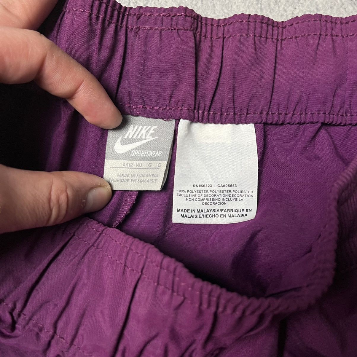 Nike Vintage Nike Old School 00`s y2k Nylon Sweatpants Size US 35 - 15 Thumbnail