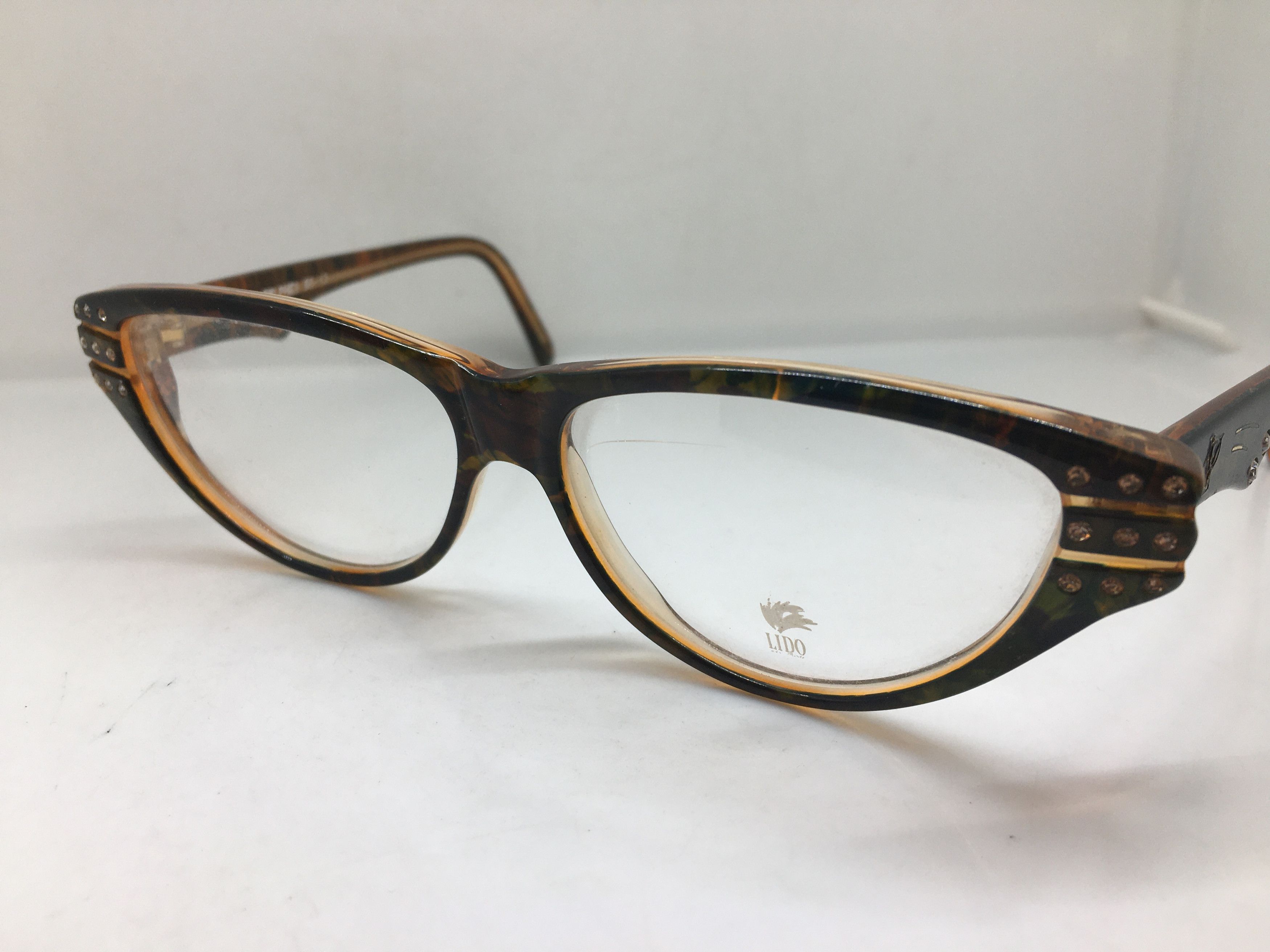 Vintage Vintage Lido Delphes Diva Eyeglasses Frame France Size ONE SIZE - 3 Thumbnail