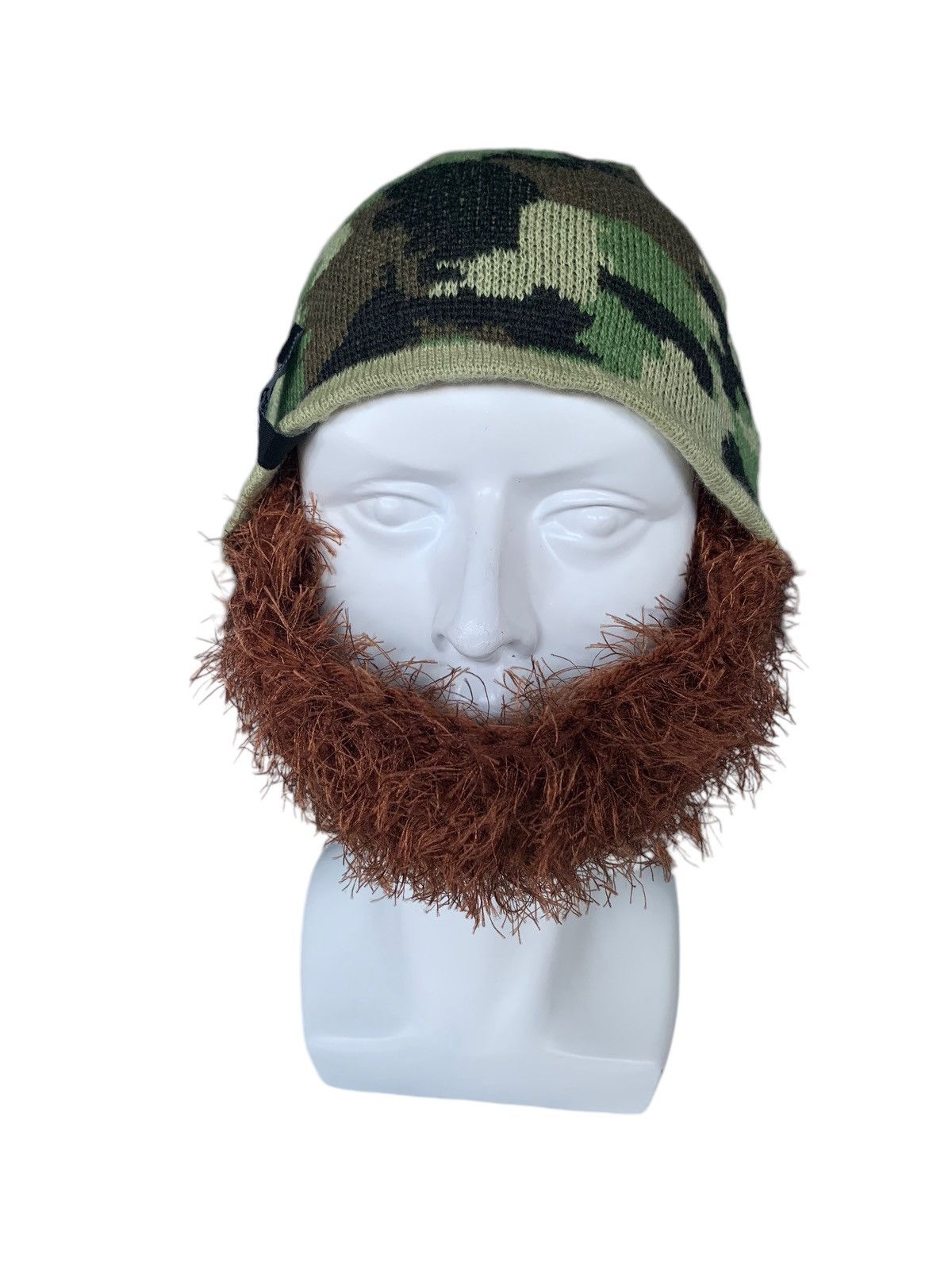 14th Addiction × Japanese Brand Beard Head Busy Duke Bearded Face Camo Beanie Hats Size ONE SIZE - 10 Thumbnail