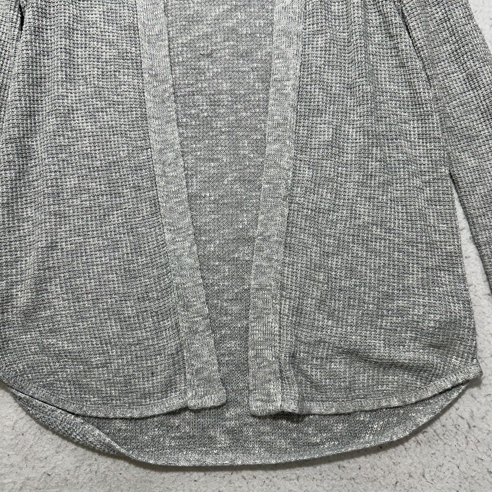 American Eagle Outfitters American Eagle XXS Open Front Waffle Cardigan Sweater Gray Size XXS / US 00 / IT 34 - 7 Thumbnail