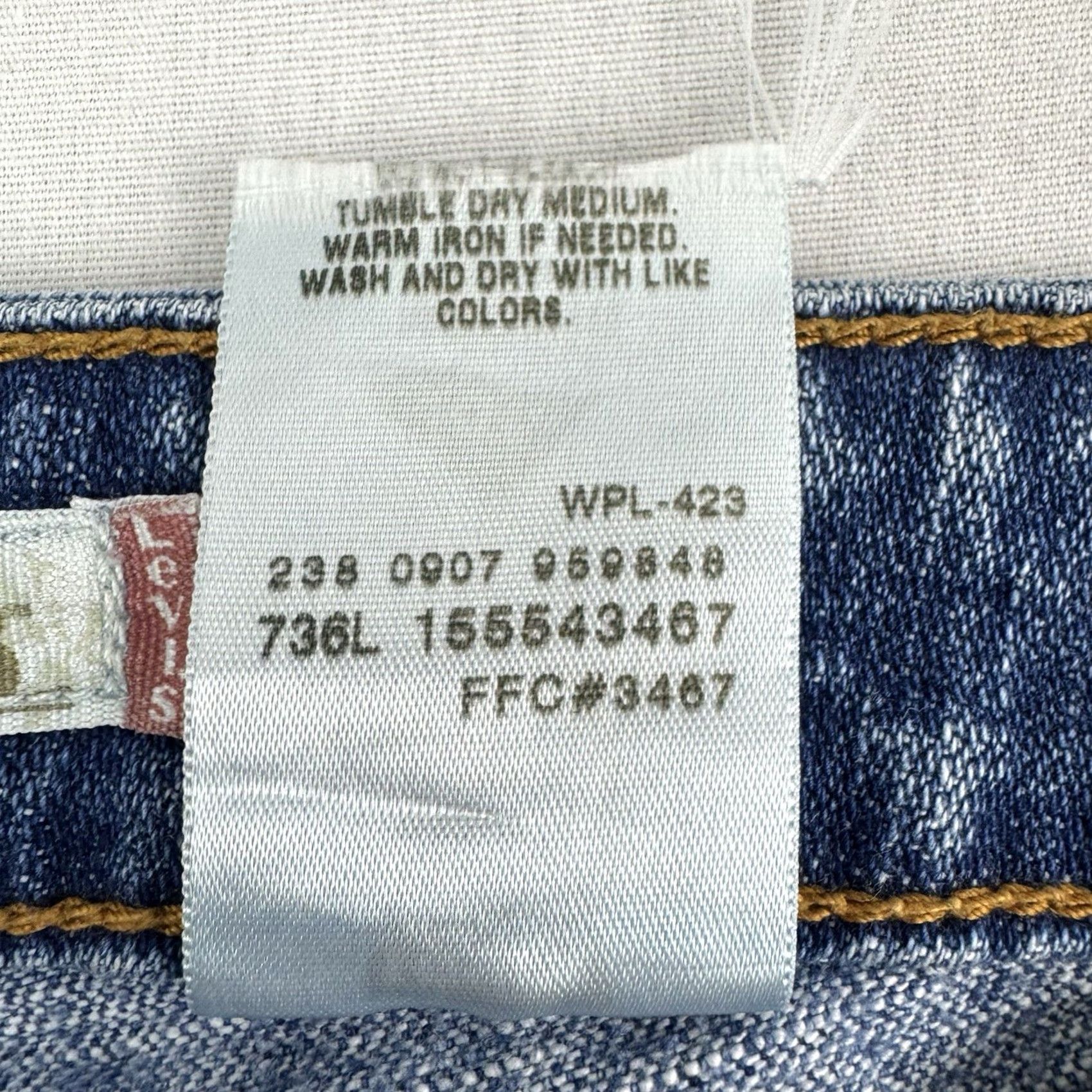 Levi's VINTAGE Levis 545 Low Bootcut Jeans Womens 30x31 Mid Rise Hipster Y2K Blue Denim Cotton Spandex Size 30" / US 8 / IT 44 - 5 Thumbnail