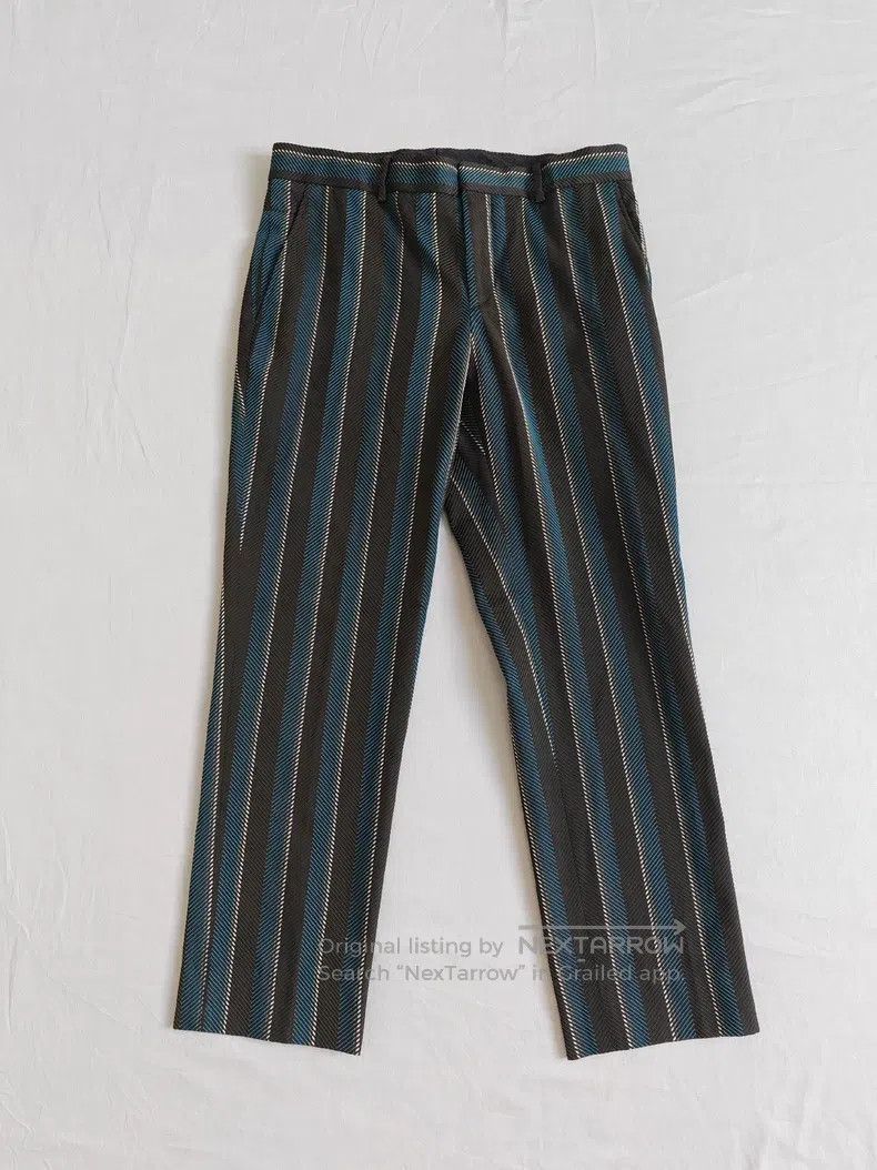 Hermes Hermes Men's casual dress pants, blue and white striped, 6 Size US 42 / EU 58 - 1 Thumbnail