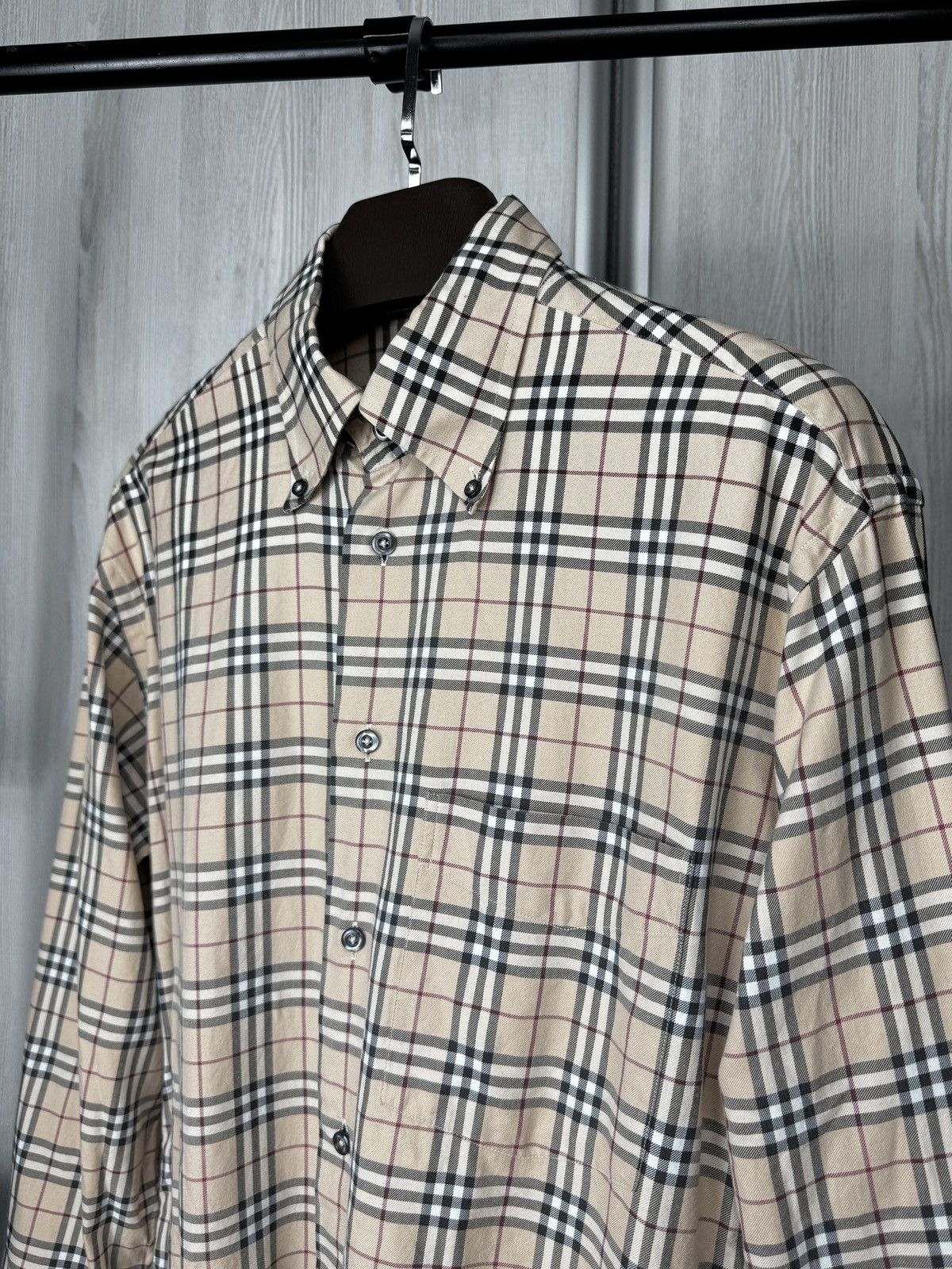 Burberry Burberry London beige nova check long sleeve shirt size 42 Size US L / EU 52-54 / 3 - 5 Thumbnail