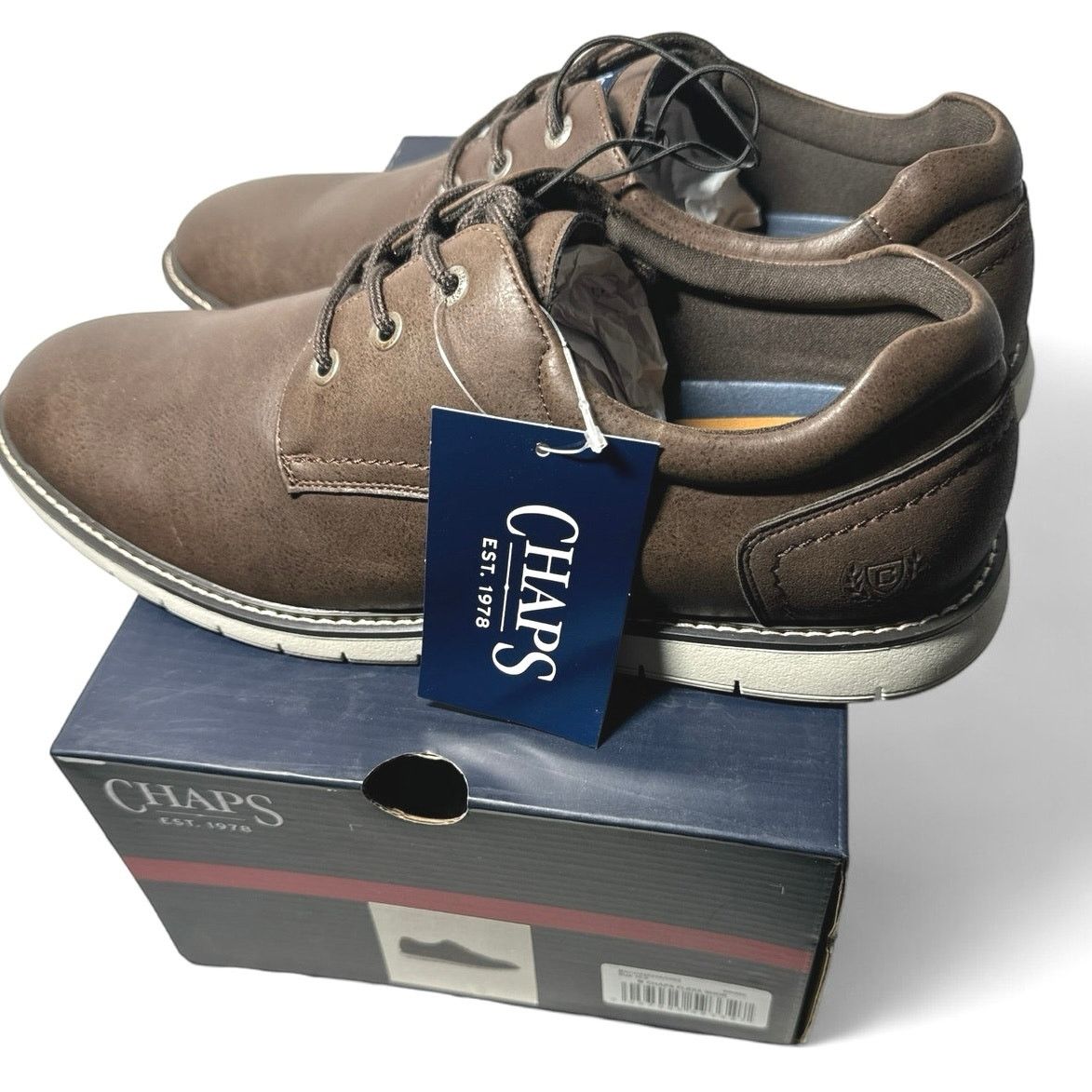 Chaps Chaps Riccardo Flexx Casual Dress Shoes Brown New Men’s 10.5 Size US 10.5 / EU 43-44 - 1 Thumbnail
