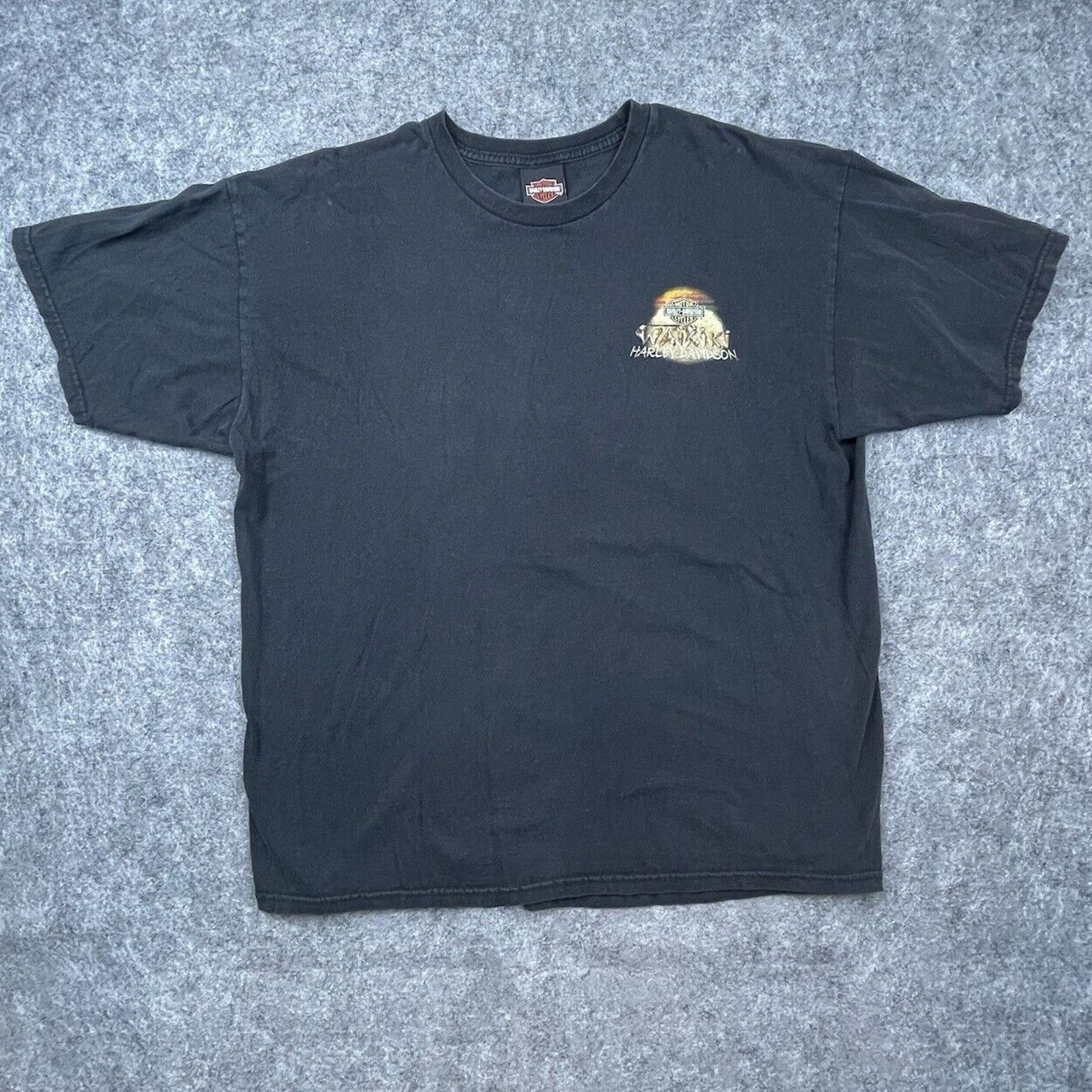 Harley Davidson Harley Davidson Shirt XL Black Surfboard Waikiki Hawaii Size US XL / EU 56 / 4 - 2 Thumbnail