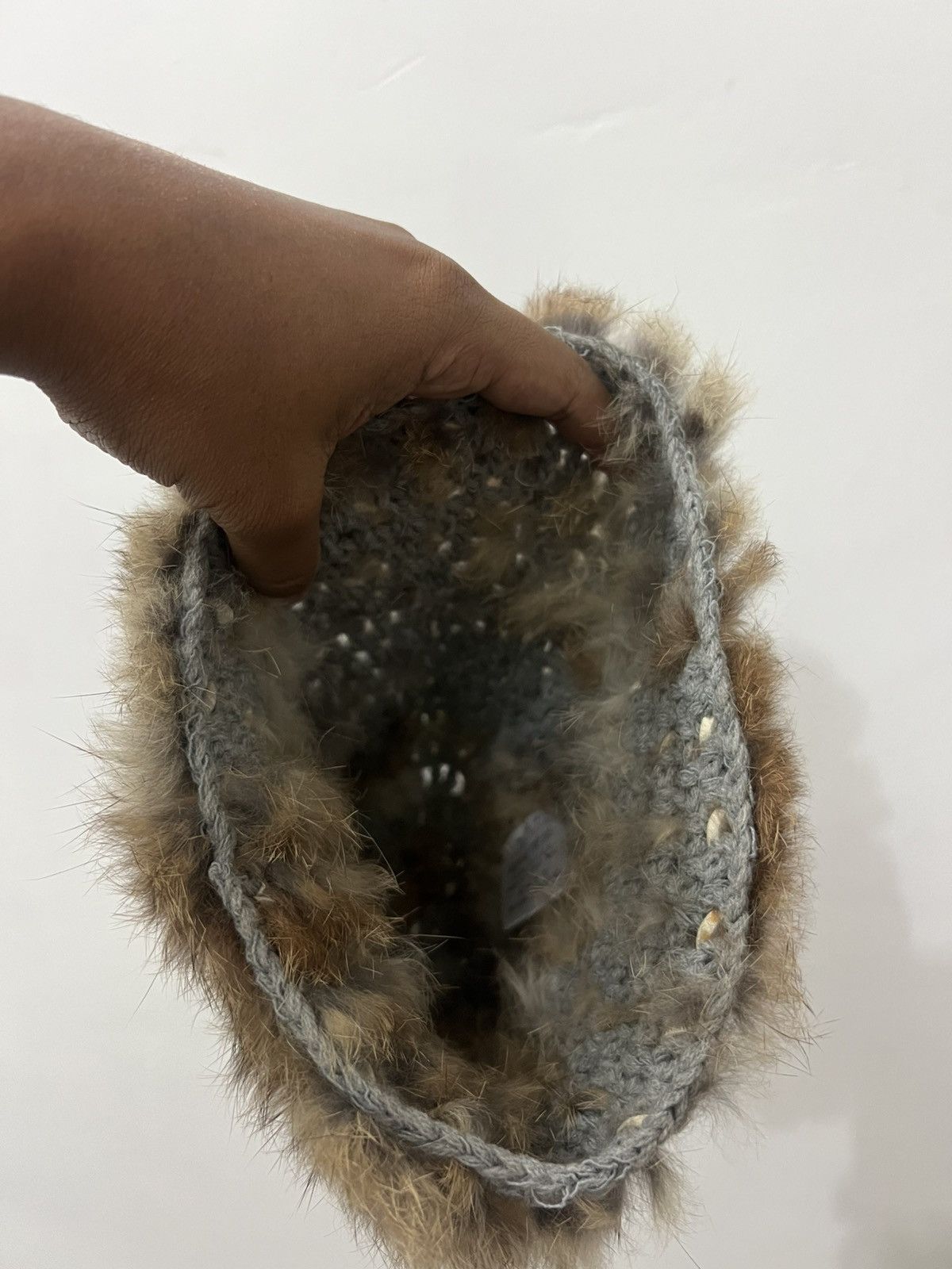 Japanese Brand Mohair Faux Fur Hat Size ONE SIZE - 10 Thumbnail