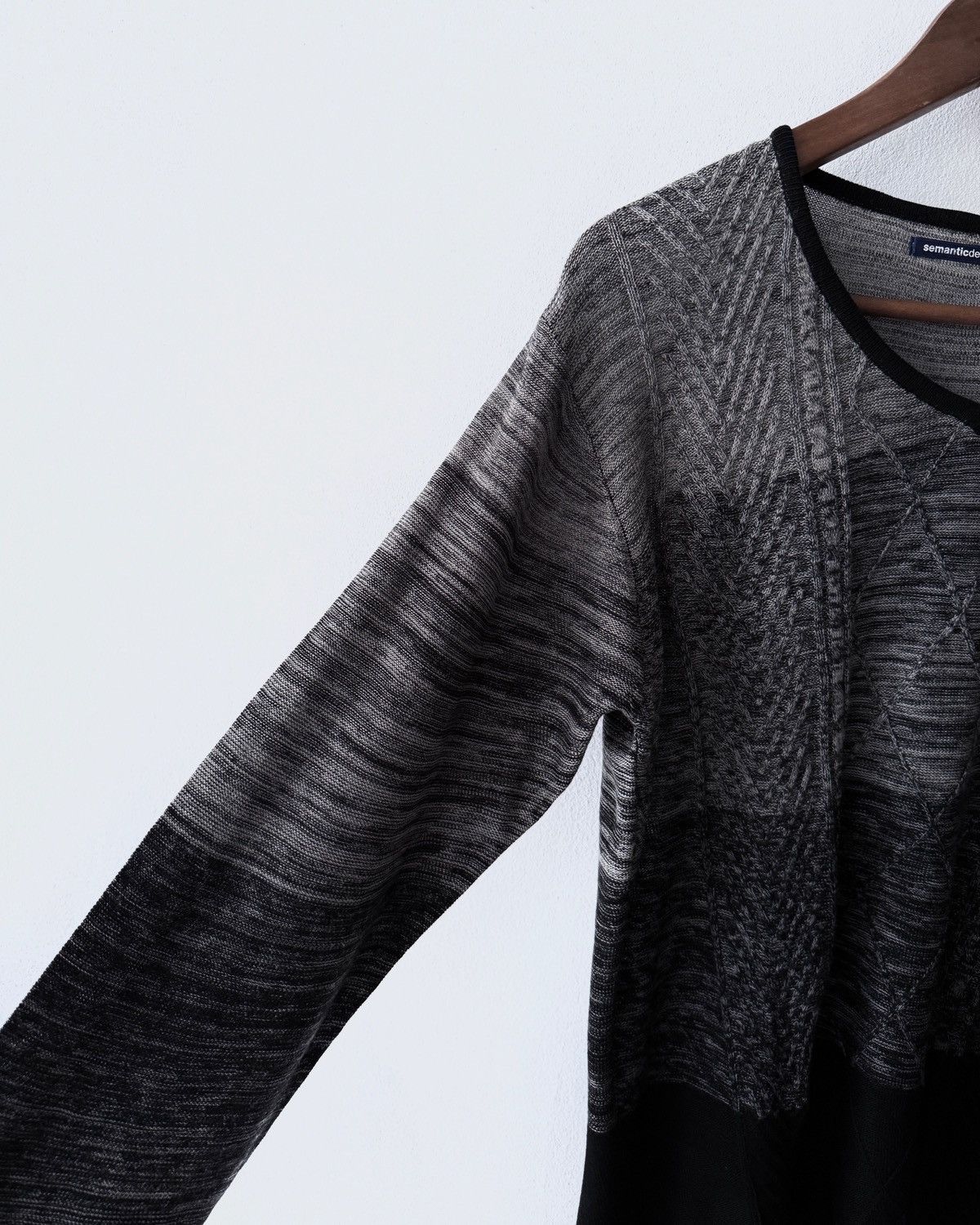 semanticdesign SEMANTICDESIGN GRUNGE ROCK KNIT SWEAT SHIRT Size US L / EU 52-54 / 3 - 4 Thumbnail