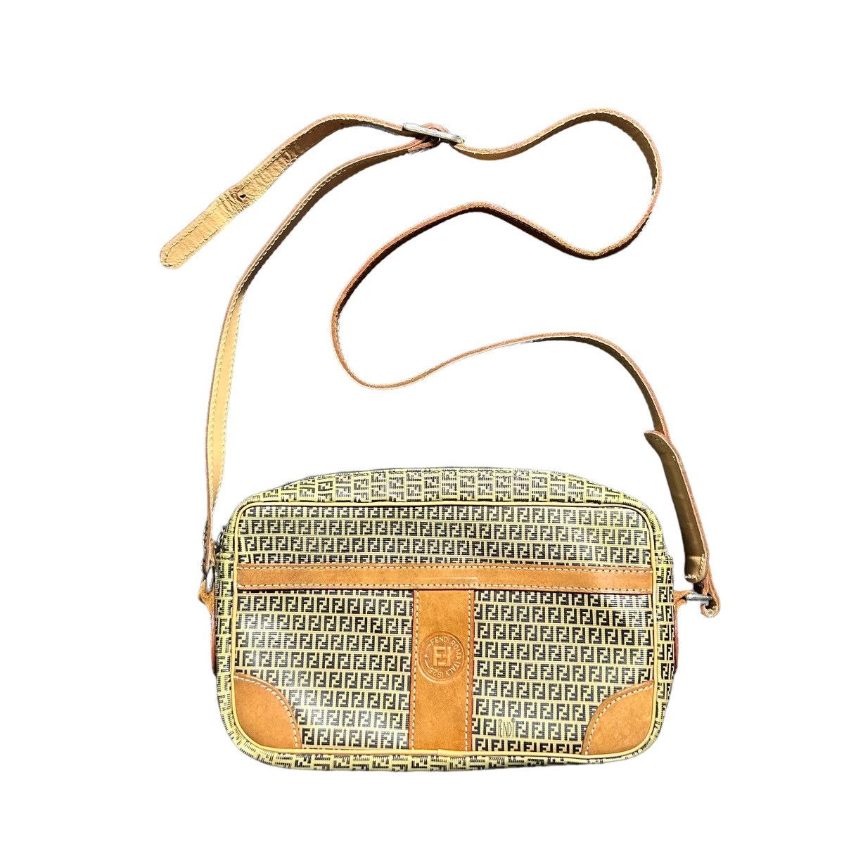 Fendi Fendi Roma Monogram Leather Sling Shoulder Bag Size ONE SIZE - 1 Thumbnail
