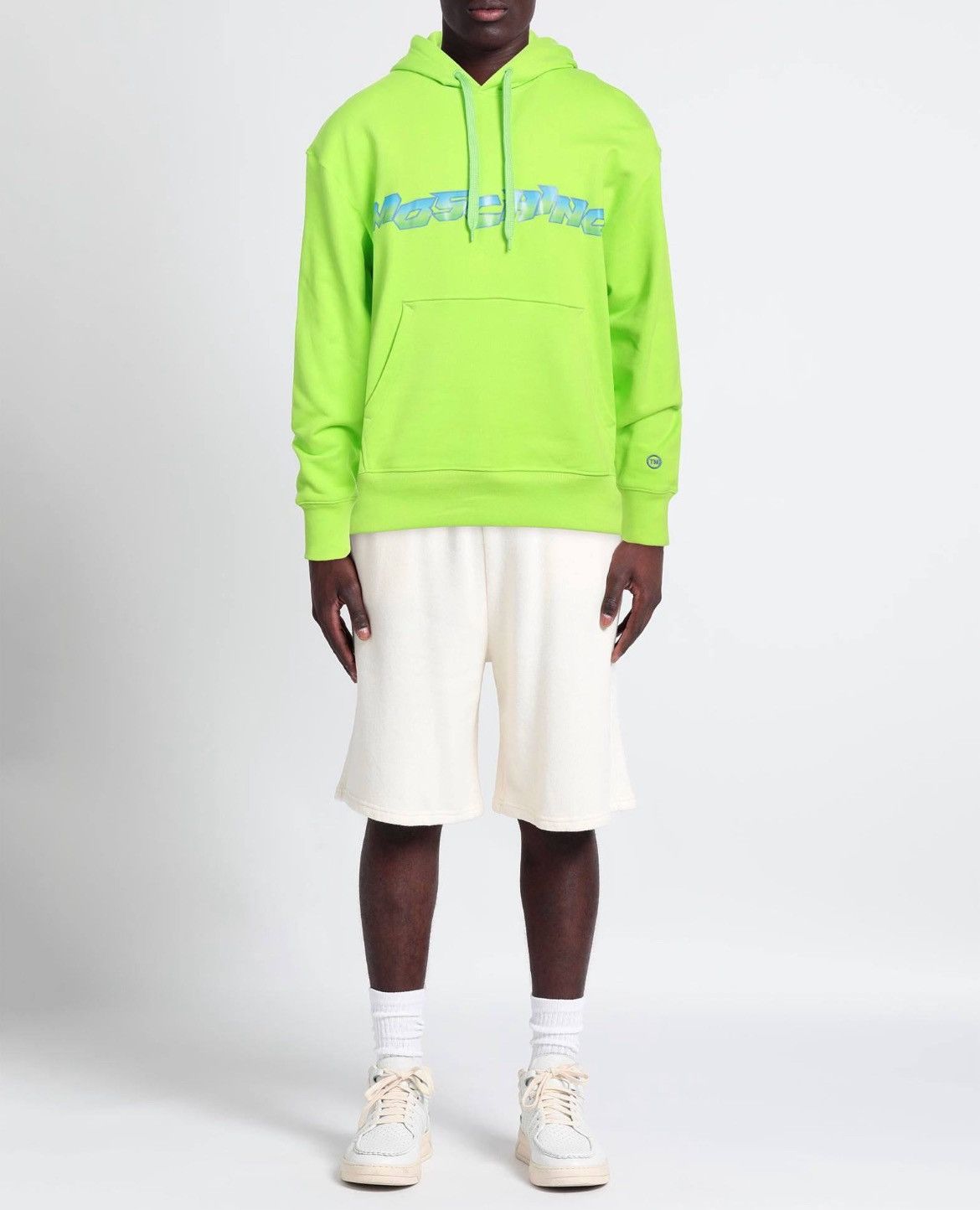 image of Moschino Couture Milano New Acid Hoodie Rrp 500$ in Green, Men's (Size Small)