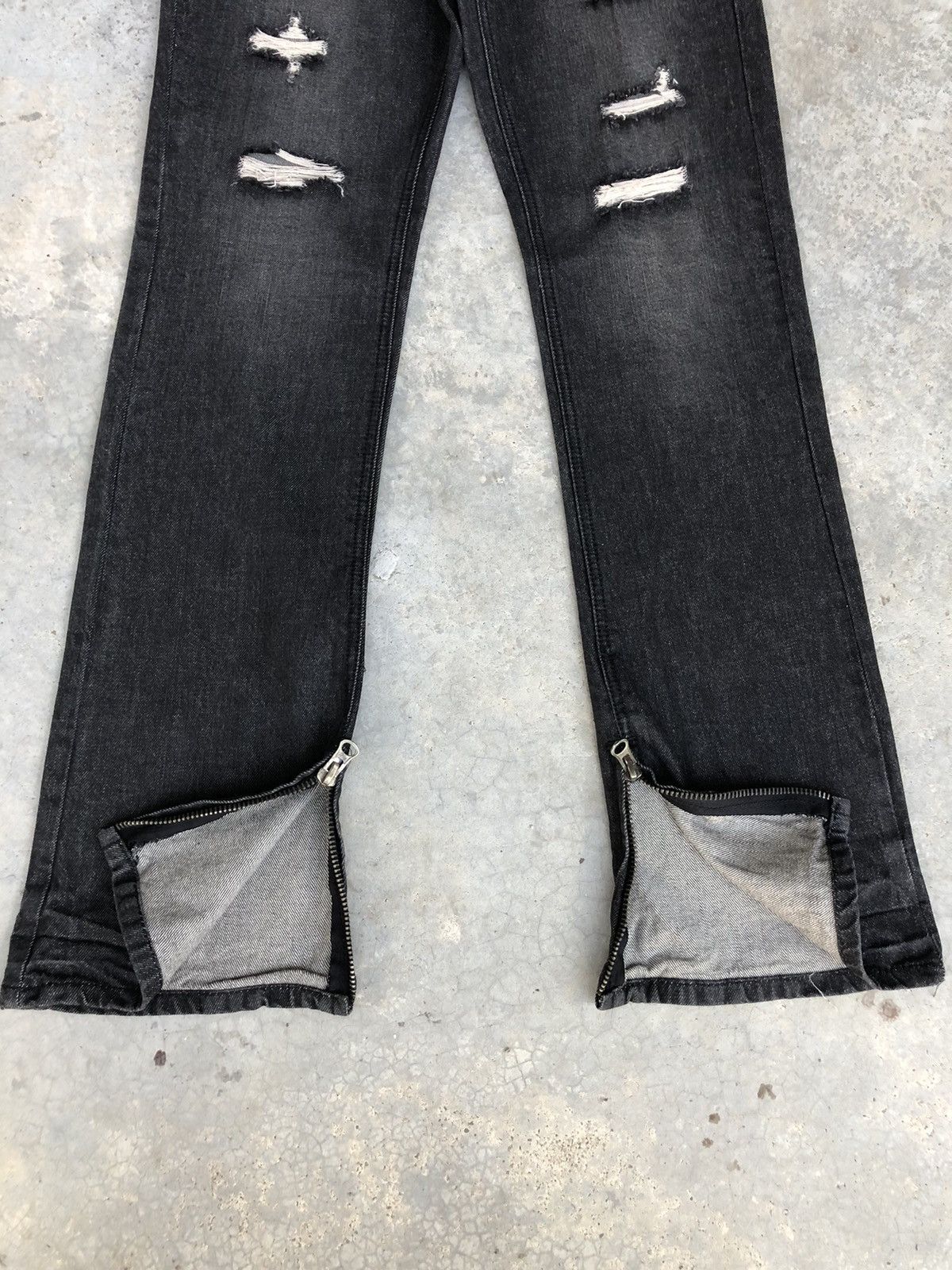 If Six Was Nine Japanese Deadly Flared Jeans Distressed Jeans Size US 33 - 13 Thumbnail