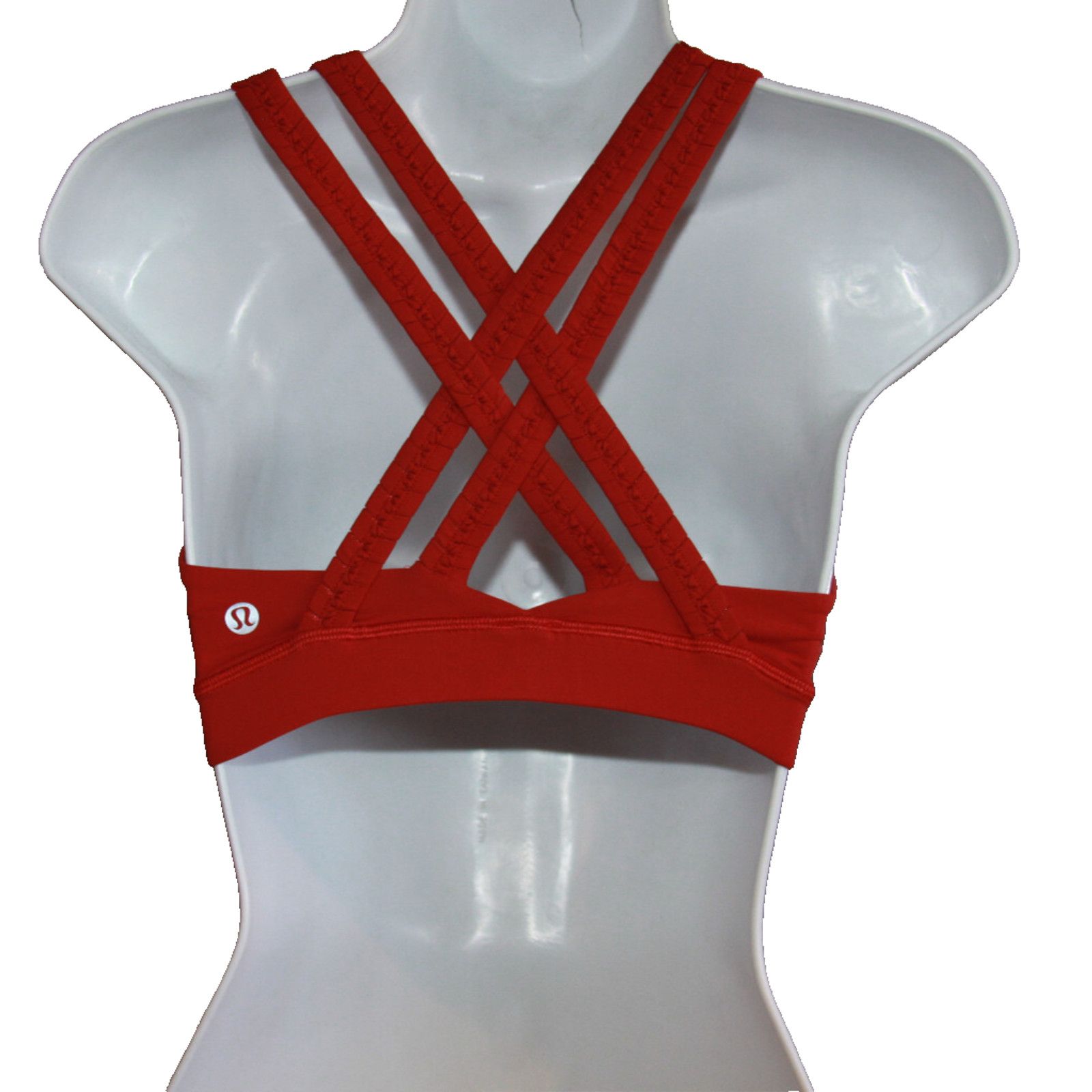 Lululemon Lululemon Energy Bra Braided Med Support Persian Red 4 $52 Size S / US 4 / IT 40 - 7 Thumbnail