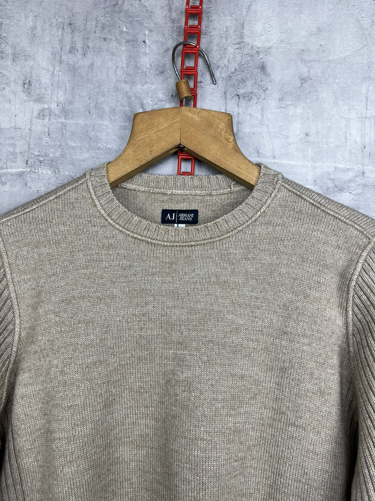 Emporio Armani Vintage Emporio Armani Beige Wool Men’s Sweater Size M Size US M / EU 48-50 / 2 - 6 Thumbnail