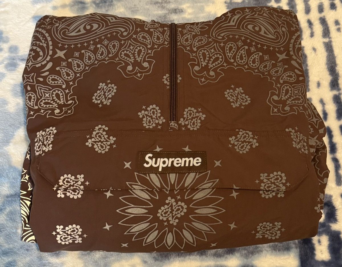 Supreme Supreme Reflective Bandana Anorak (SS26) Brown Size Large