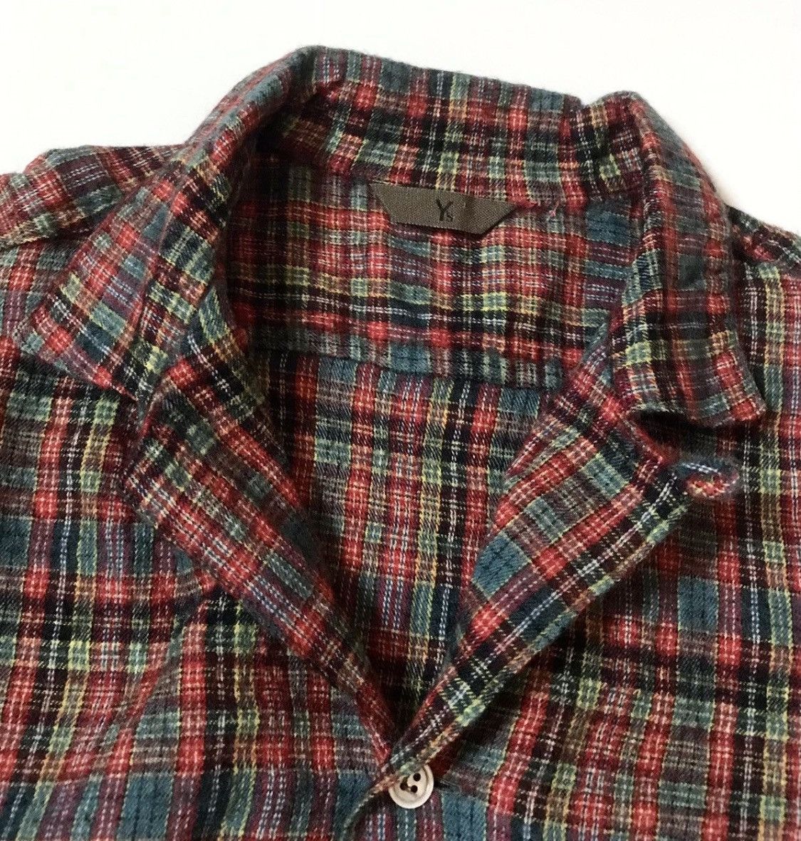 Yohji Yamamoto Vintage Yohji Yamamoto y’s flannel camp shirt Size US S / EU 44-46 / 1 - 3 Thumbnail