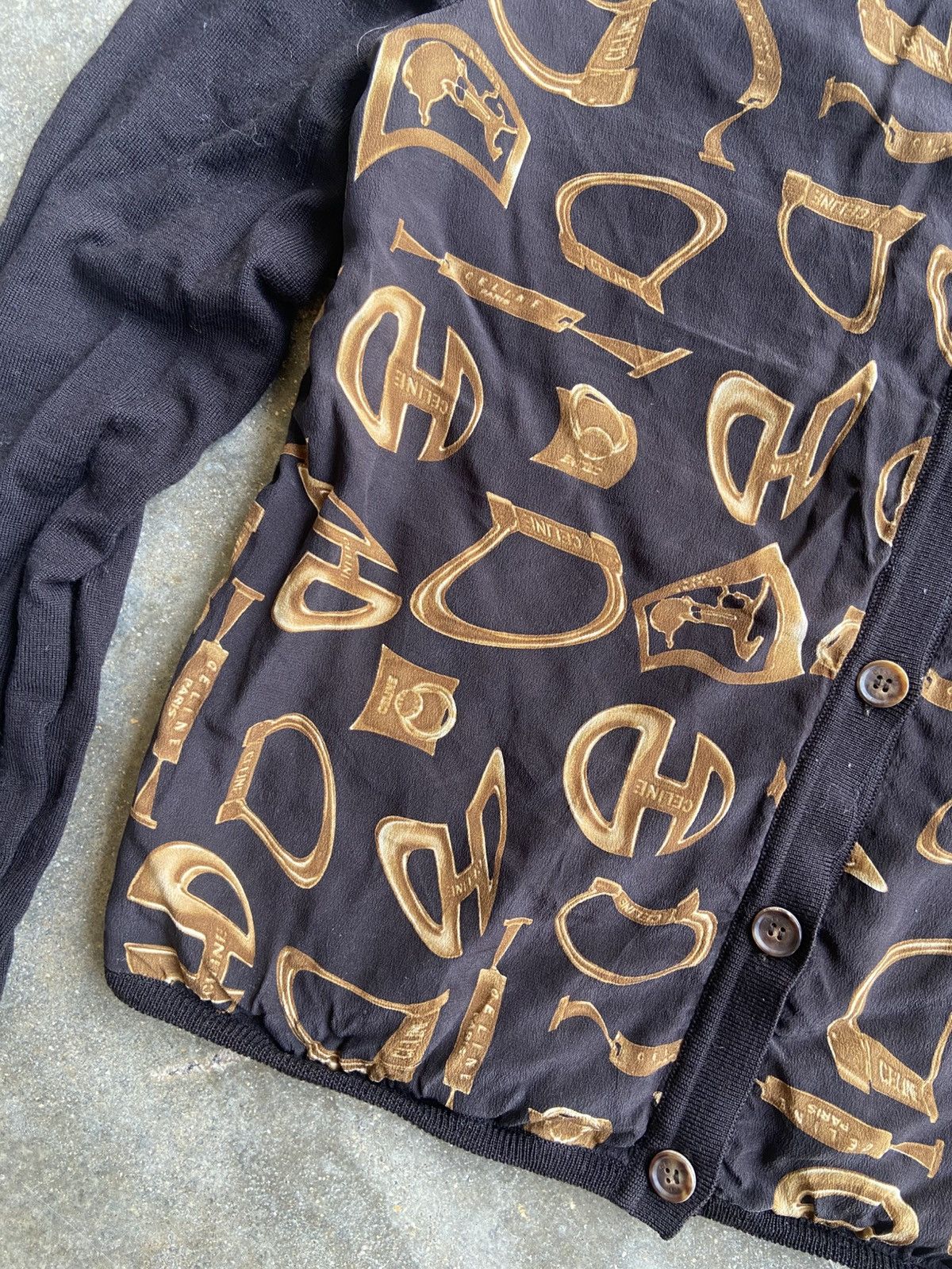 Celine CELINE BAROQUE MONOGRAM CARDIGAN Size S / US 4 / IT 40 - 4 Thumbnail