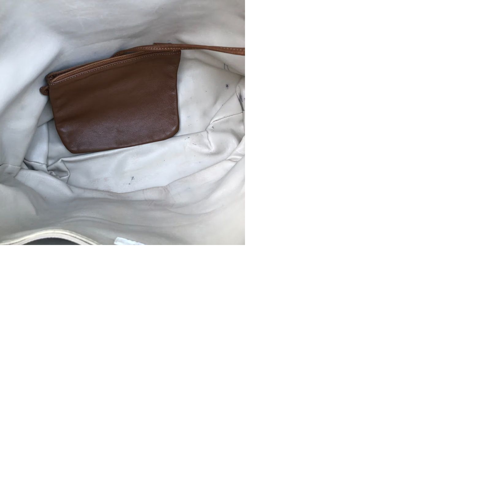 Vintage VINTAGE Robinson's Leather Tote Purse Women's Brown Shoulder Bag Large Tote Brown Leather Women Bag Large Robinson's Size ONE SIZE - 10 Thumbnail