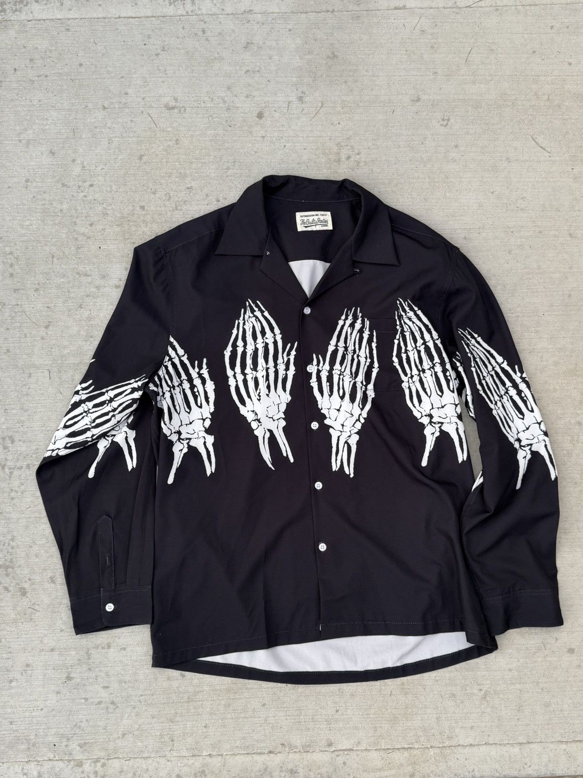 Wacko Maria Wack maria skeleton hands shirt Size US L / EU 52-54 / 3 - 1 Thumbnail