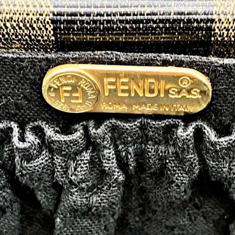 Fendi Authentic Vintage Fendi Oversized Striped PecanHardcaseTrunk Size ONE SIZE - 11 Thumbnail