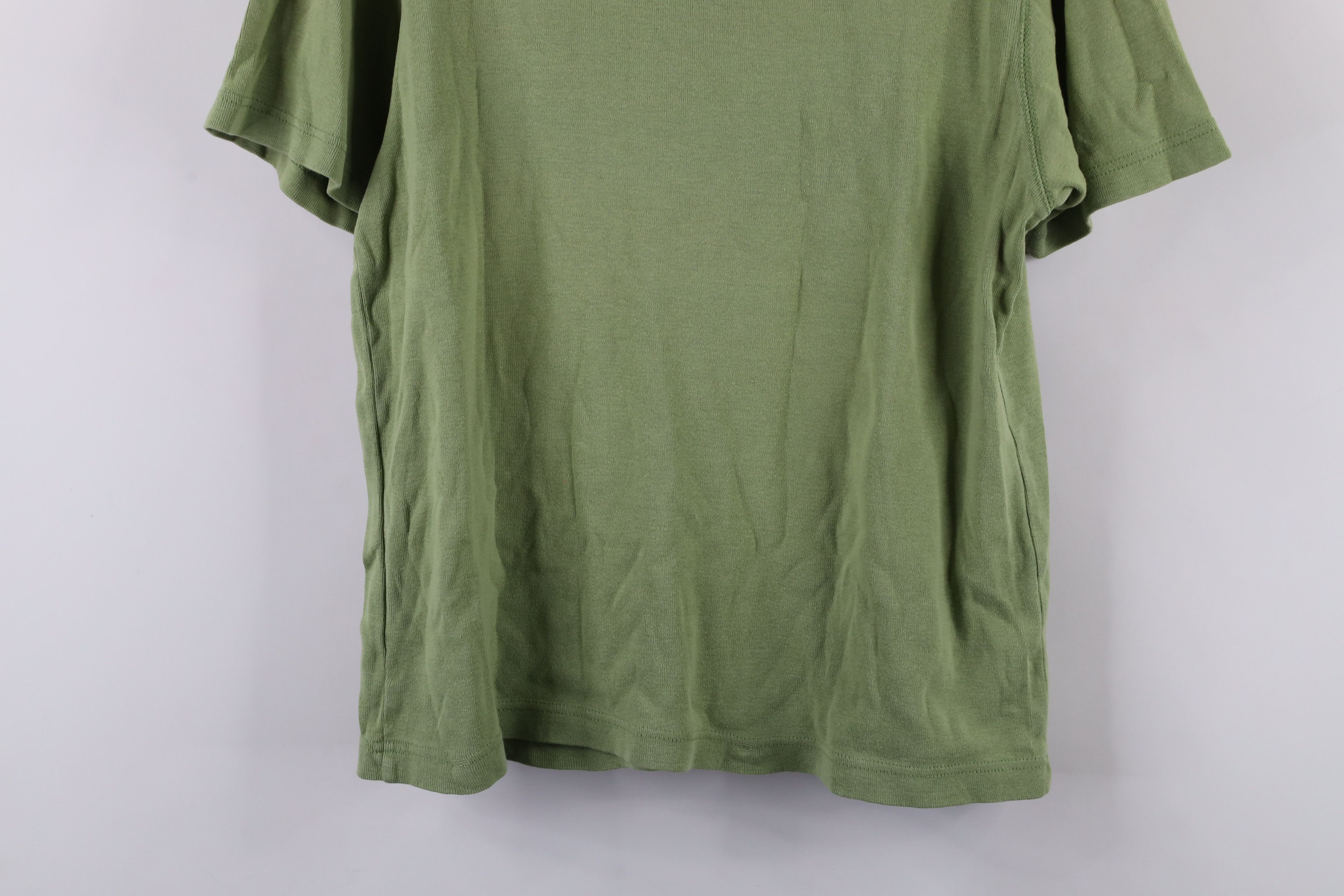 Gap × Vintage Vintage 90s Gap Blank Babydoll Ribbed Knit T-Shirt Green Size S / US 4 / IT 40 - 12 Thumbnail