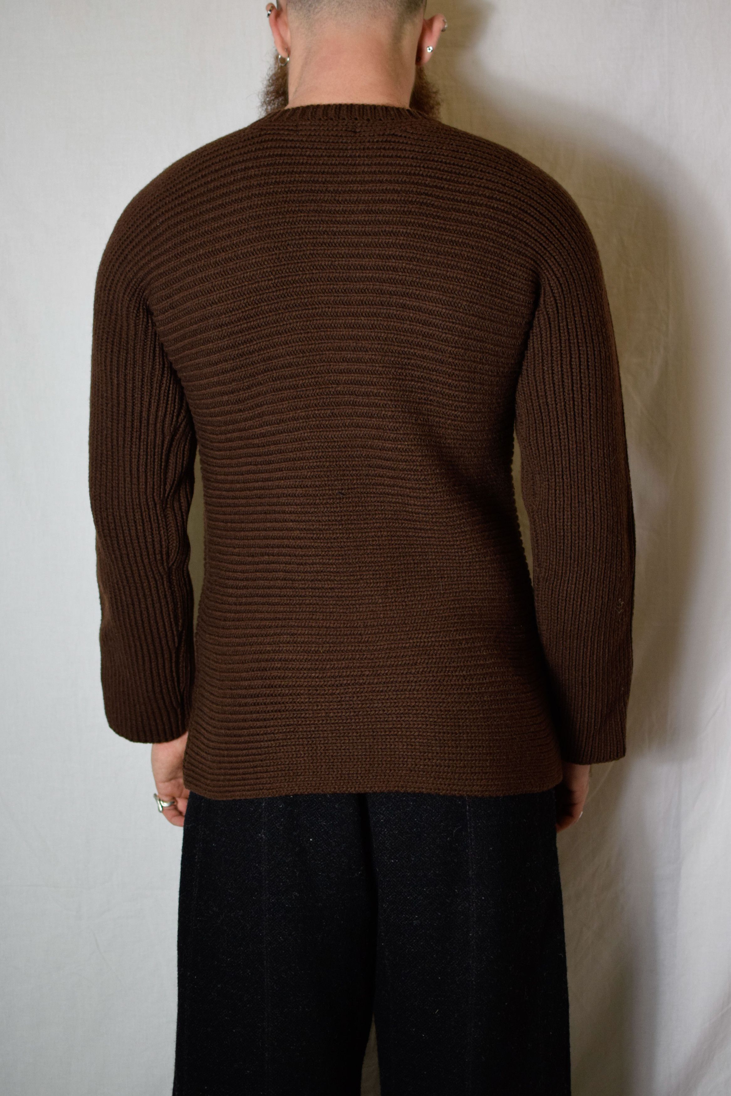 Yohji Yamamoto YYPH AW97 Brown Knit - HI-K12-197 Size US L / EU 52-54 / 3 - 6 Thumbnail