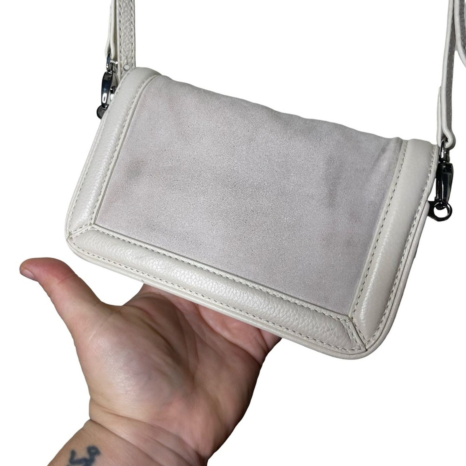 Zadig & Voltaire Zadig & Voltaire Rock Nano Novel Bag Flash stone washed whit Size ONE SIZE - 5 Thumbnail