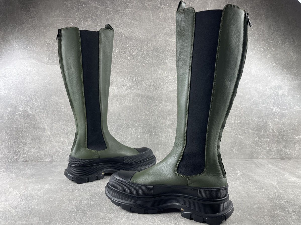 Alexander McQueen Alexander McQueen Tall Platform Knee High Boots Leather Size US 9.5 / IT 39.5 - 6 Thumbnail