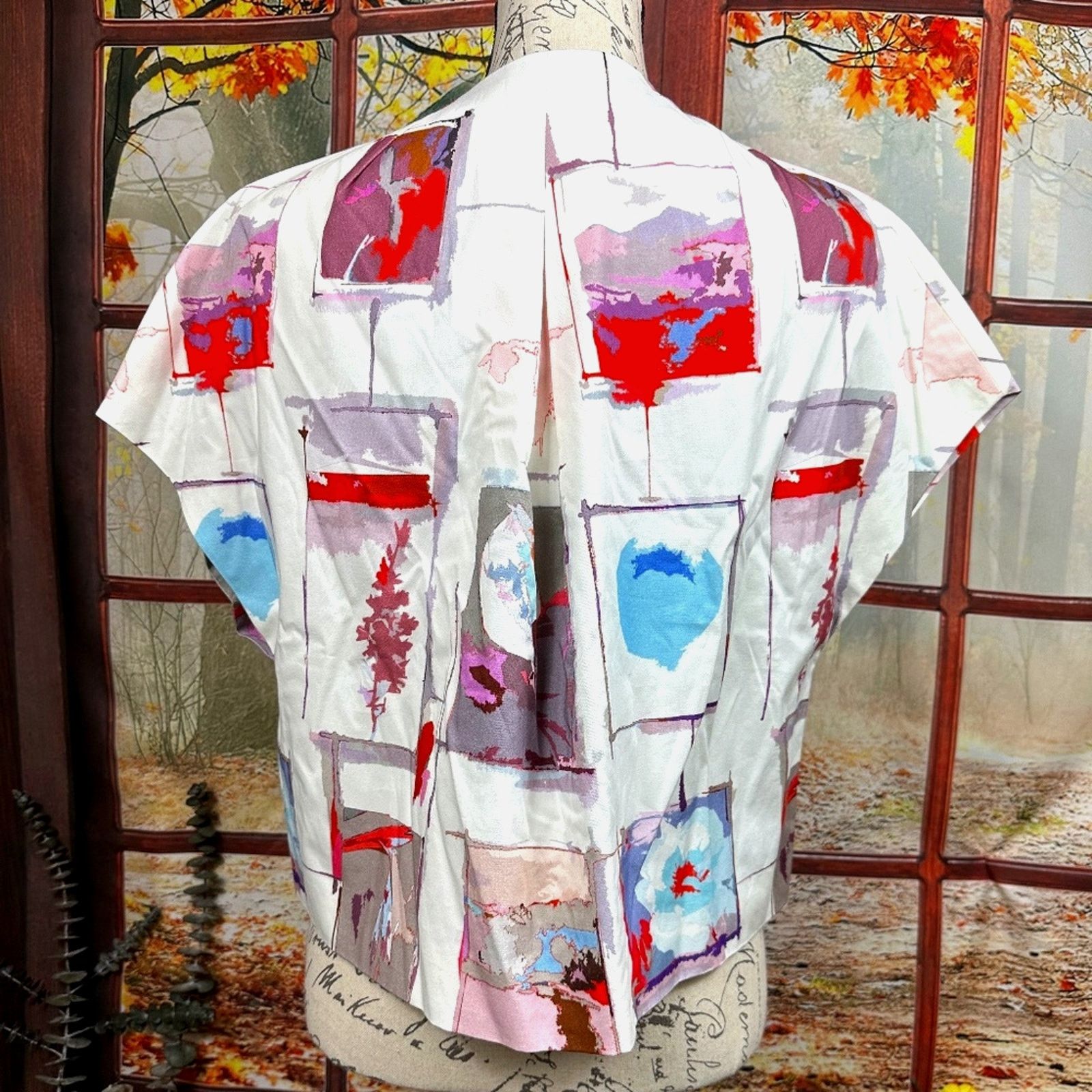 Other Socapri Fully Lined Blazer Red/Blue/Ivory 44 Italian 8 us Size M / US 6-8 / IT 42-44 - 9 Thumbnail