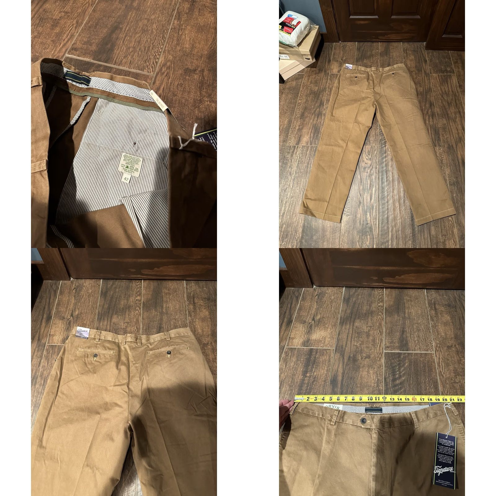 Orvis NWT Orvis Signature Flat Front Brown Twill Chinos Casual Pants Mens Size 42 Brown 100% Cotton Regular Chino Signature Khaki Mens 42x30 Size US 42 / EU 58 - 8 Thumbnail