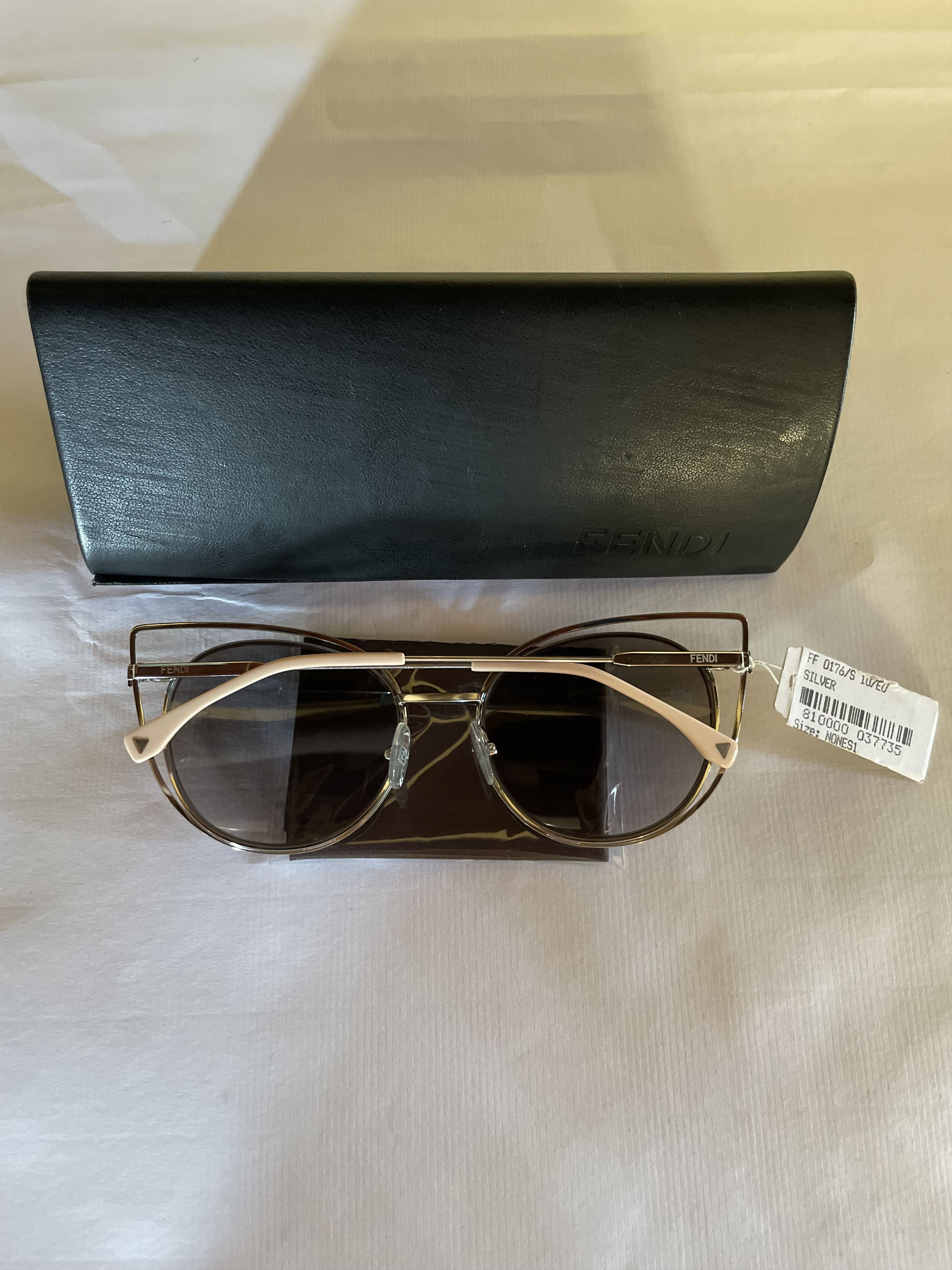 Fendi FENDI FF0176S Palladium Pink Cat Eye Sunglasses Size ONE SIZE - 7 Thumbnail