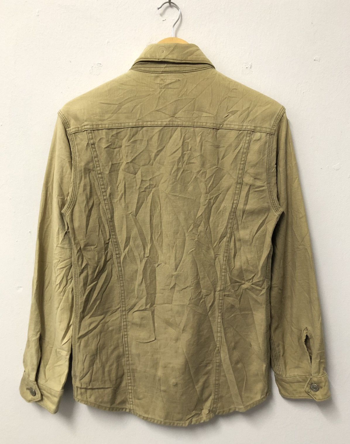 HOLLYWOOD RANCH MARKET Vintage HR Market x Iron Heart Workwear Denim Shirts Size US S / EU 44-46 / 1 - 2 Thumbnail