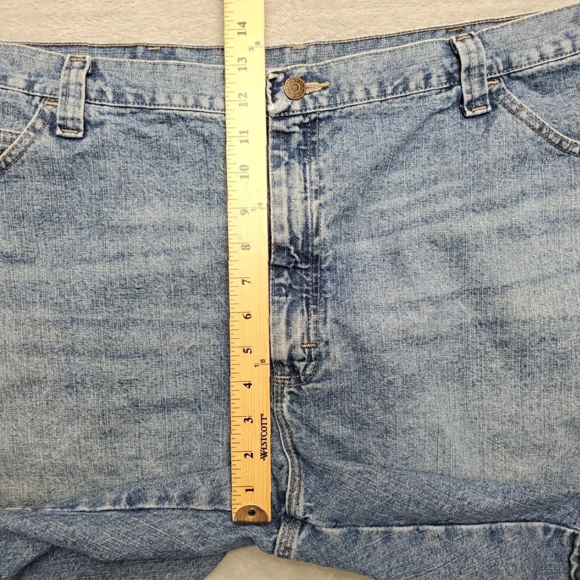 Wrangler Wrangler Shorts Men 42 Blue Denim Carpenter Loops Cargo Pocket Cotton Retro Y2K Denim Casual Mens Size US 42 / EU 58 - 8 Thumbnail