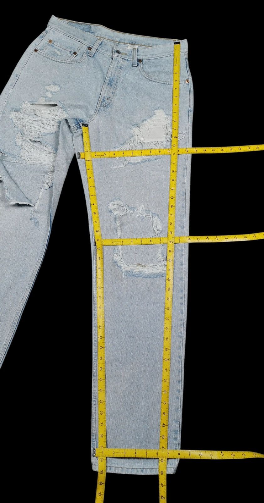 Levi's Thrashed Levi’s Jeans, Size 33x35 Size US 33 - 12 Thumbnail