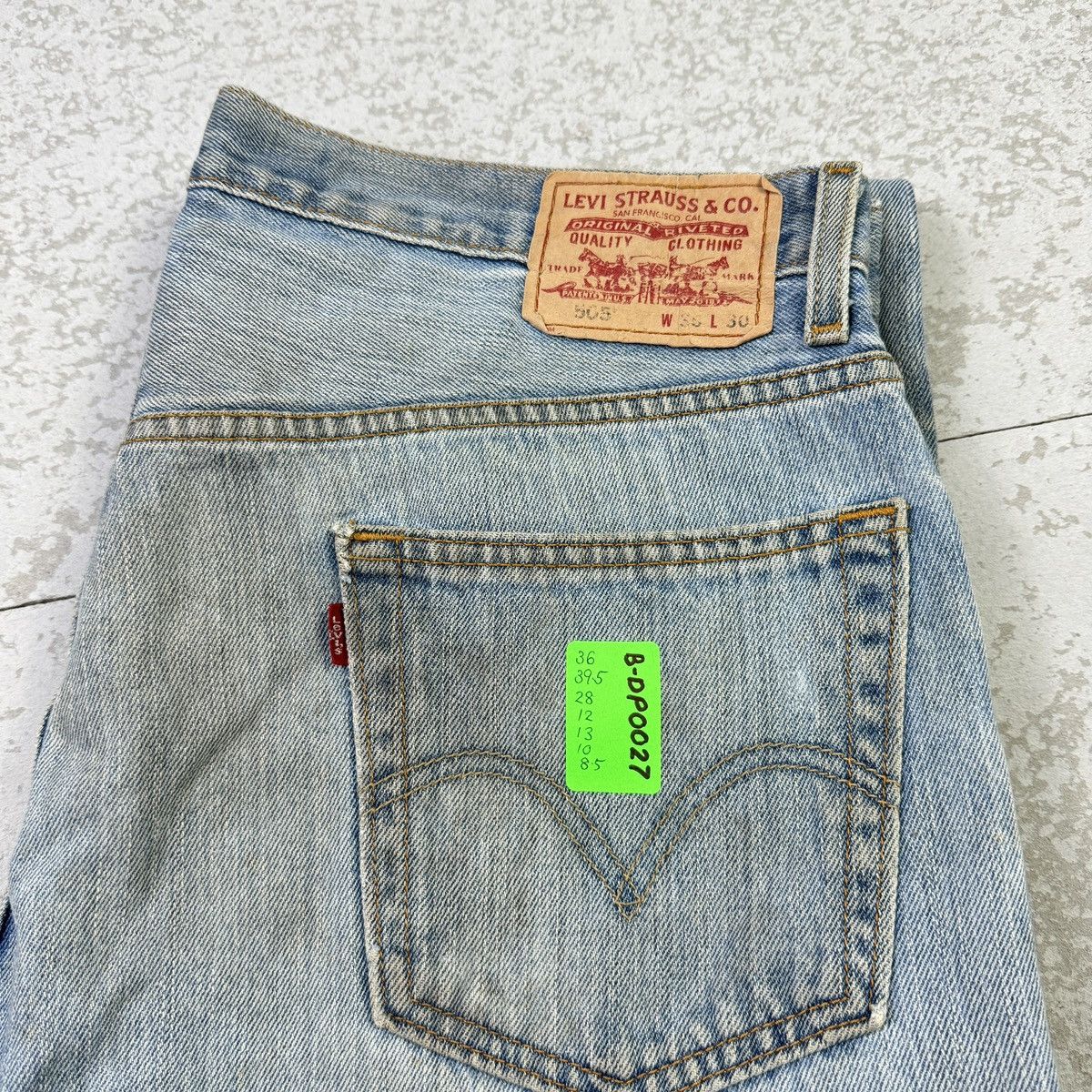 If Six Was Nine × Levi's × Vintage 💥Vintage Y2K Levis 505 Sick Dirty Rusty Washed Blue Jean Size US 36 / EU 52 - 15 Thumbnail