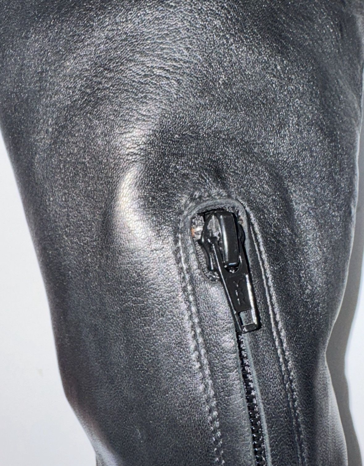 Celine Celine Black Leather Knee High Wedge Platform Boots Archive Size US 6 / IT 36 - 9 Thumbnail